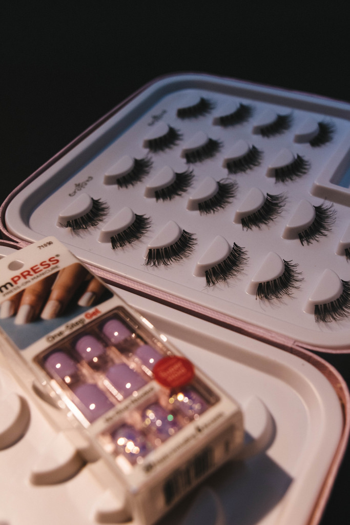Impress Manicure Limited Edition Set in Lavender Broken Glass - Kiss Me Quick. A whole bunch of Ardell Lashes Demi Wispies. 