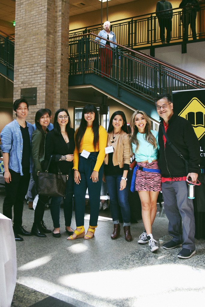 Panelists (L-R): Chris Jesu Lee, Sharon Tran, Marissa Rodriguez, Mekita Rivas, Fran Del Rosario, Eliza Romero, Gem Daus. CityLit Festival 2019.