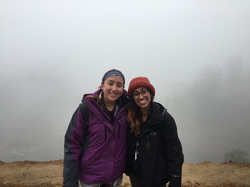  You can see the view behind us before the mist cleared 