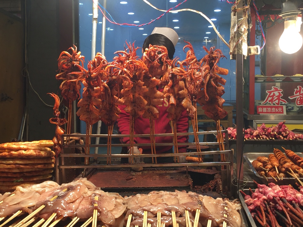 Fried Squid on a Stick