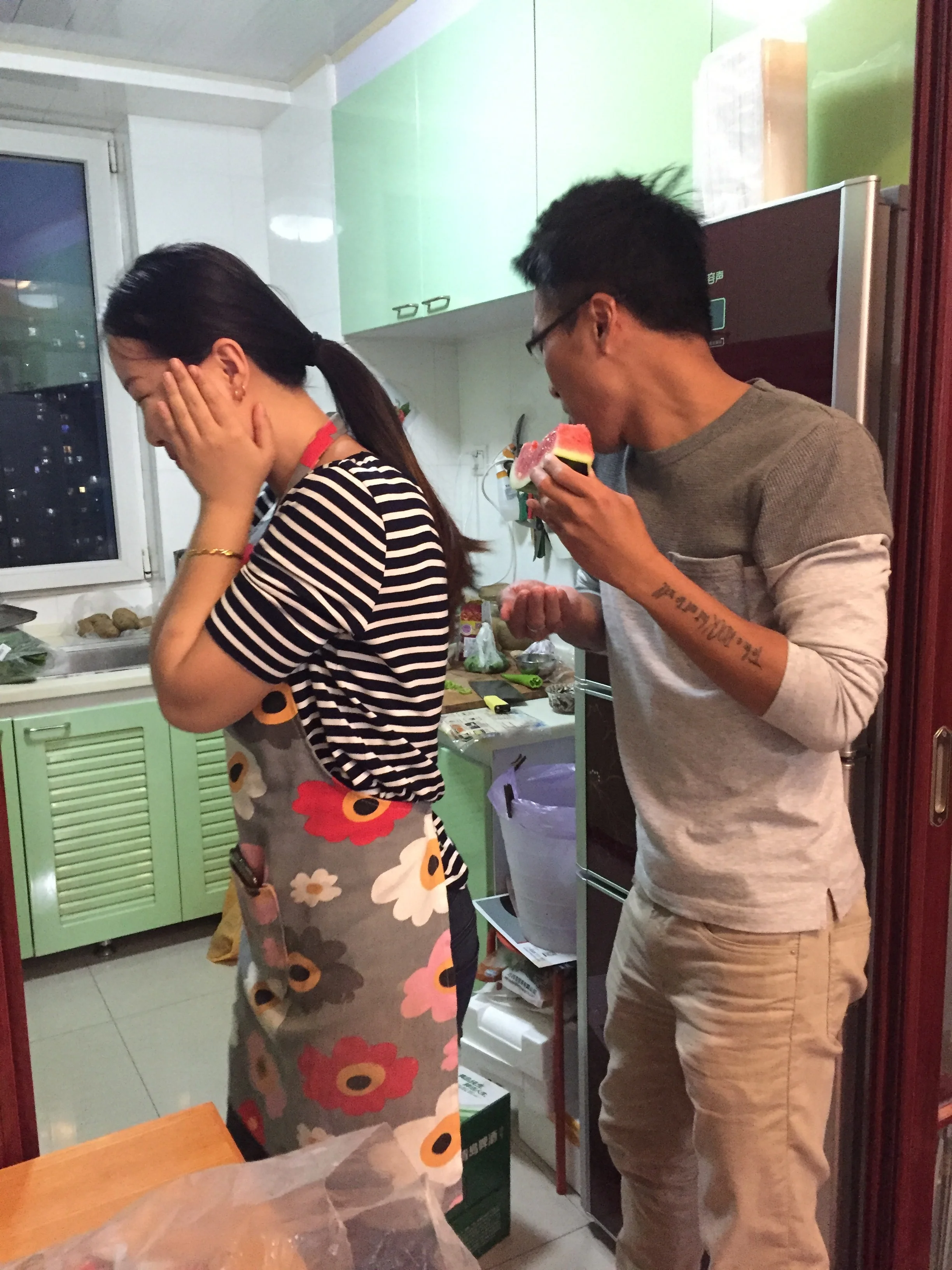 Meeting this new couple in Vietnam and discovering she lives in Dalian! And her being so sweet as to treat us to her fabulous cooking not once but twice.
