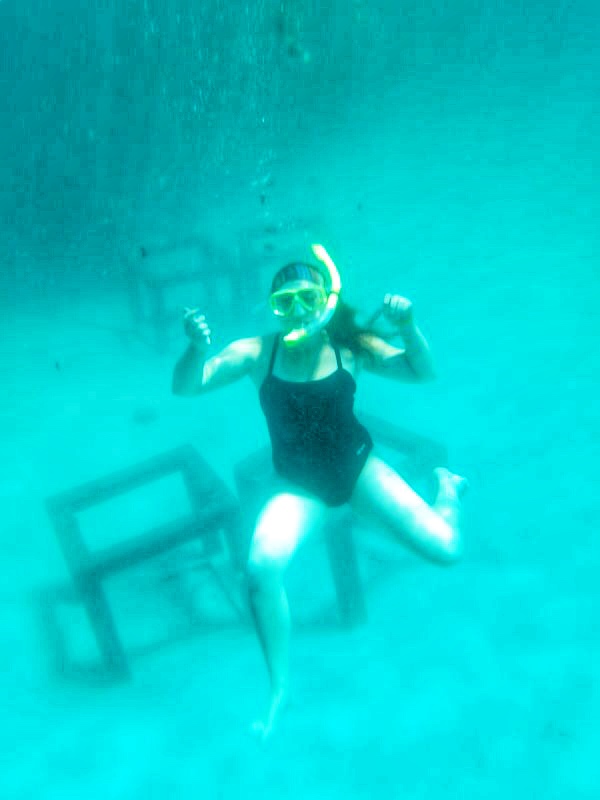 Snorkeling in Thailand, one of those countries where tampons aren’t easily found. Which would make this activity…difficult.