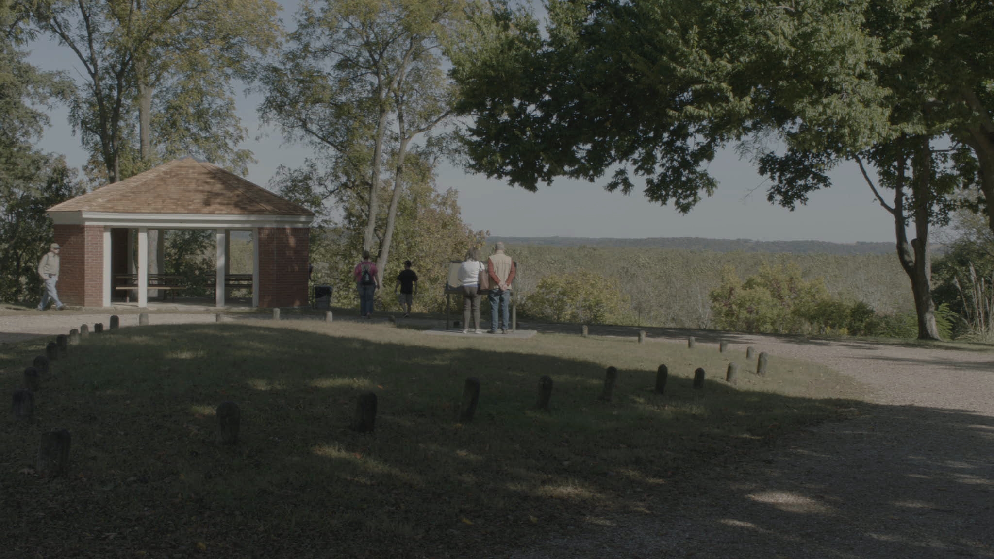 Scenic overlook at Boone's Lick State Historical Site.
