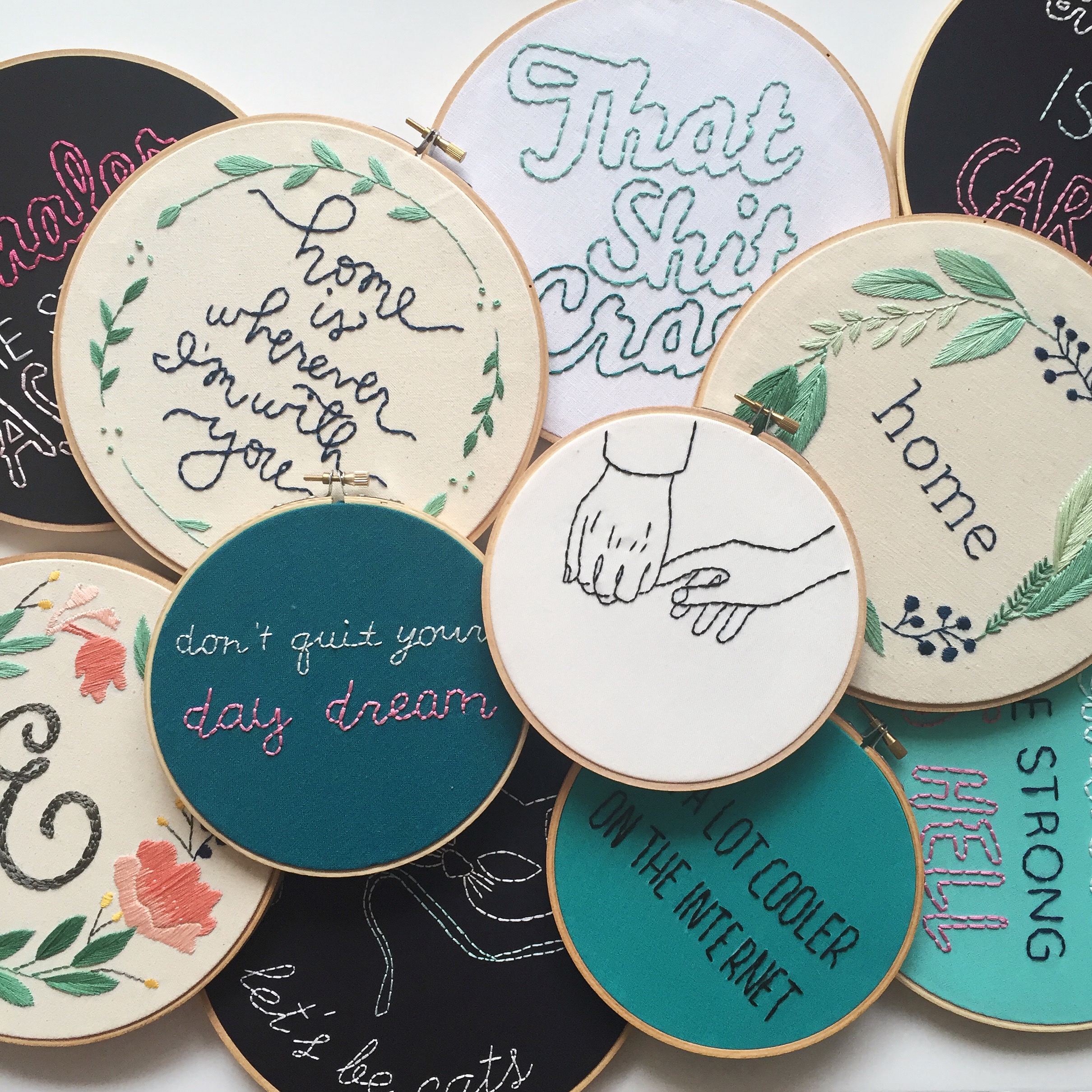 "This feed, run by artist Jennifer Cardenas Riggs, is equal parts comedy and embroidery. Her designs keep me cracking up and coming back for more."