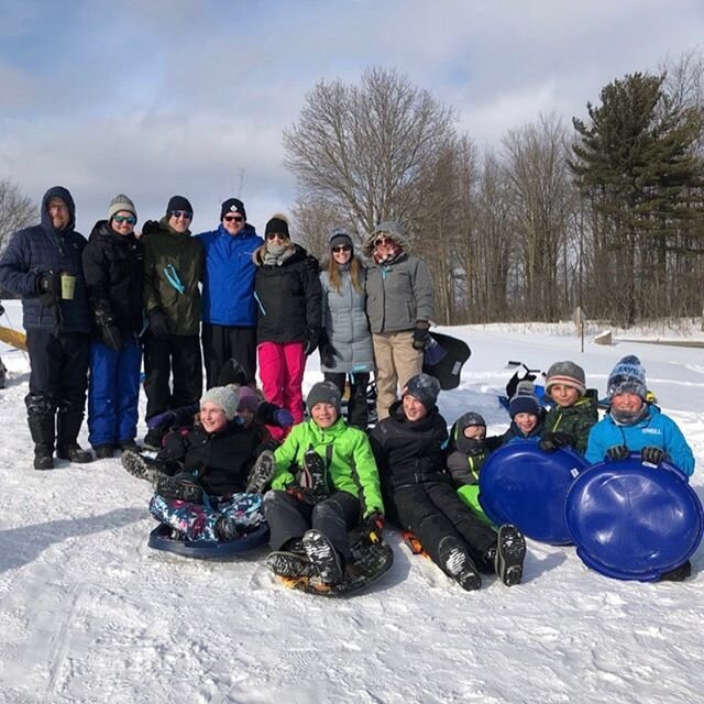 Another great &ldquo;Snow Day&rdquo;!!! Lots of fun at @hyhopefarm tobogganing, then back to Wagners Lake for a huge bonfire and mucking around on the lake #-20 #makingthemostof #canadianwinters #awesomegroupoffriends #andallourkids #missingafew