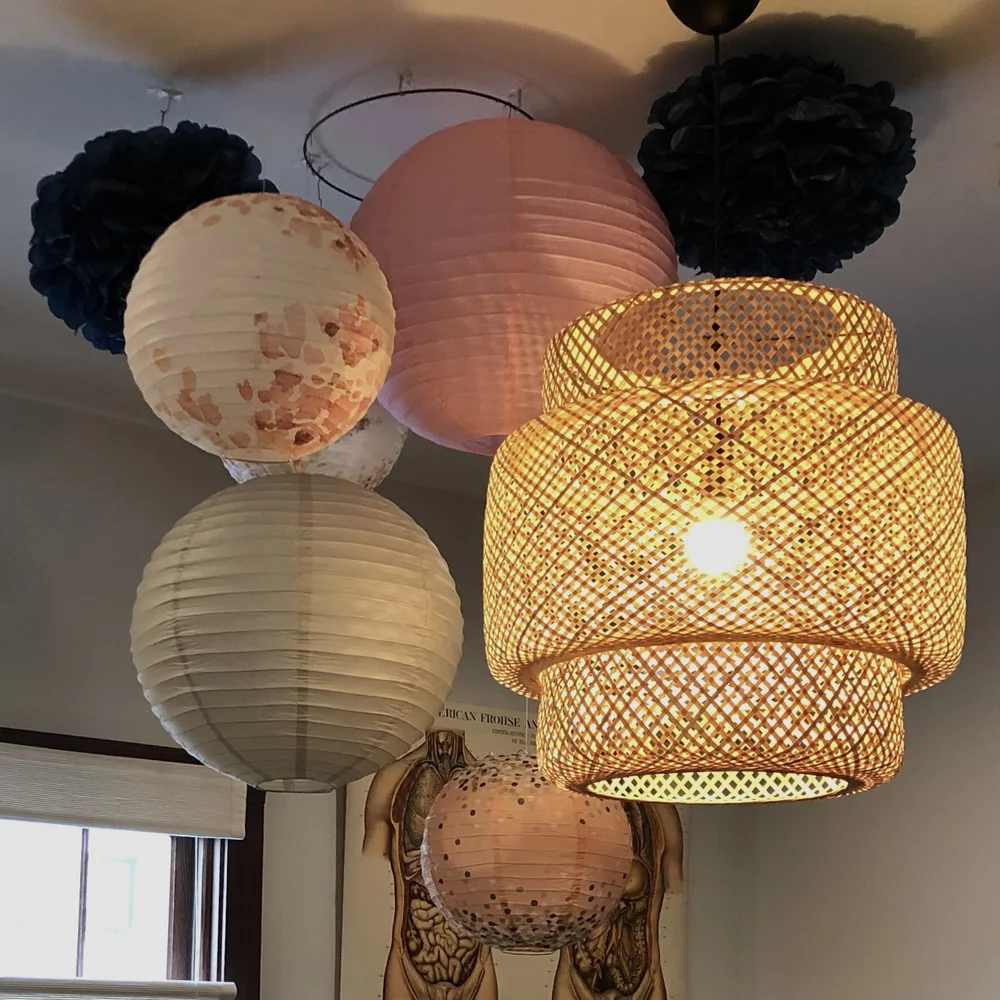 Hang Paper Lanterns without damaging the ceiling. — paige grose design