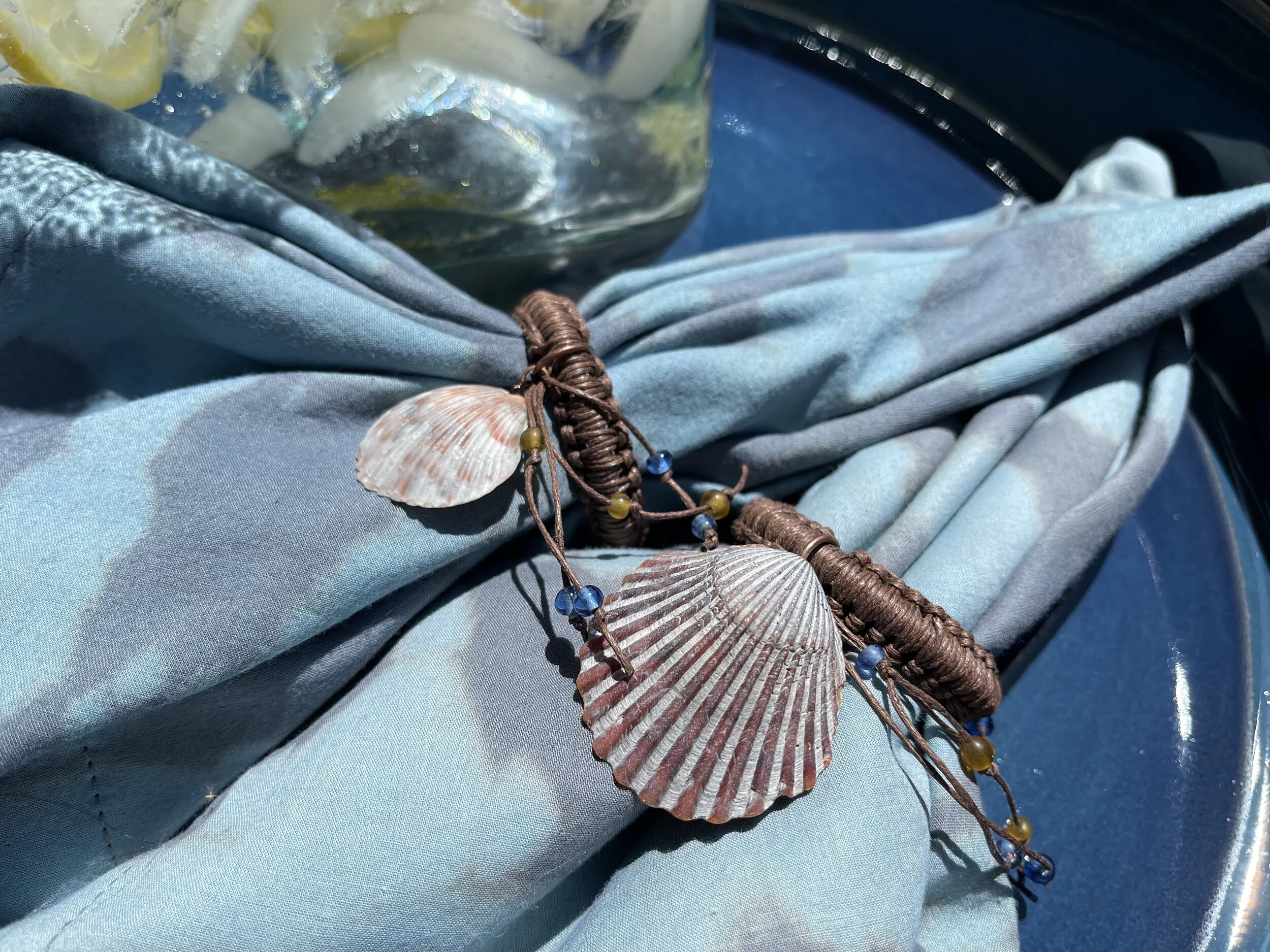 Seashell Macramé Napkin Rings