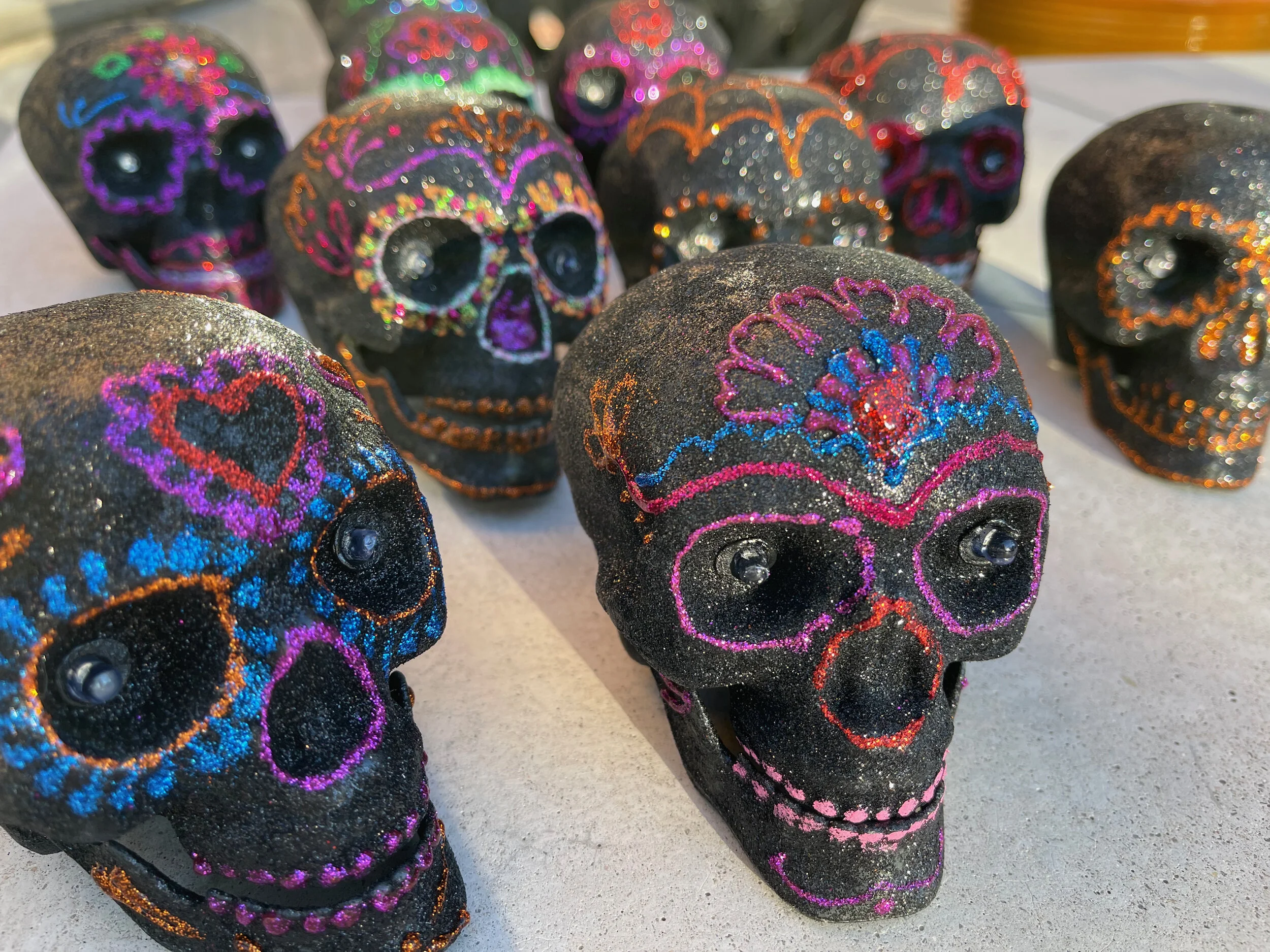 Glitter Sugar Skulls - Dollar Tree Hack