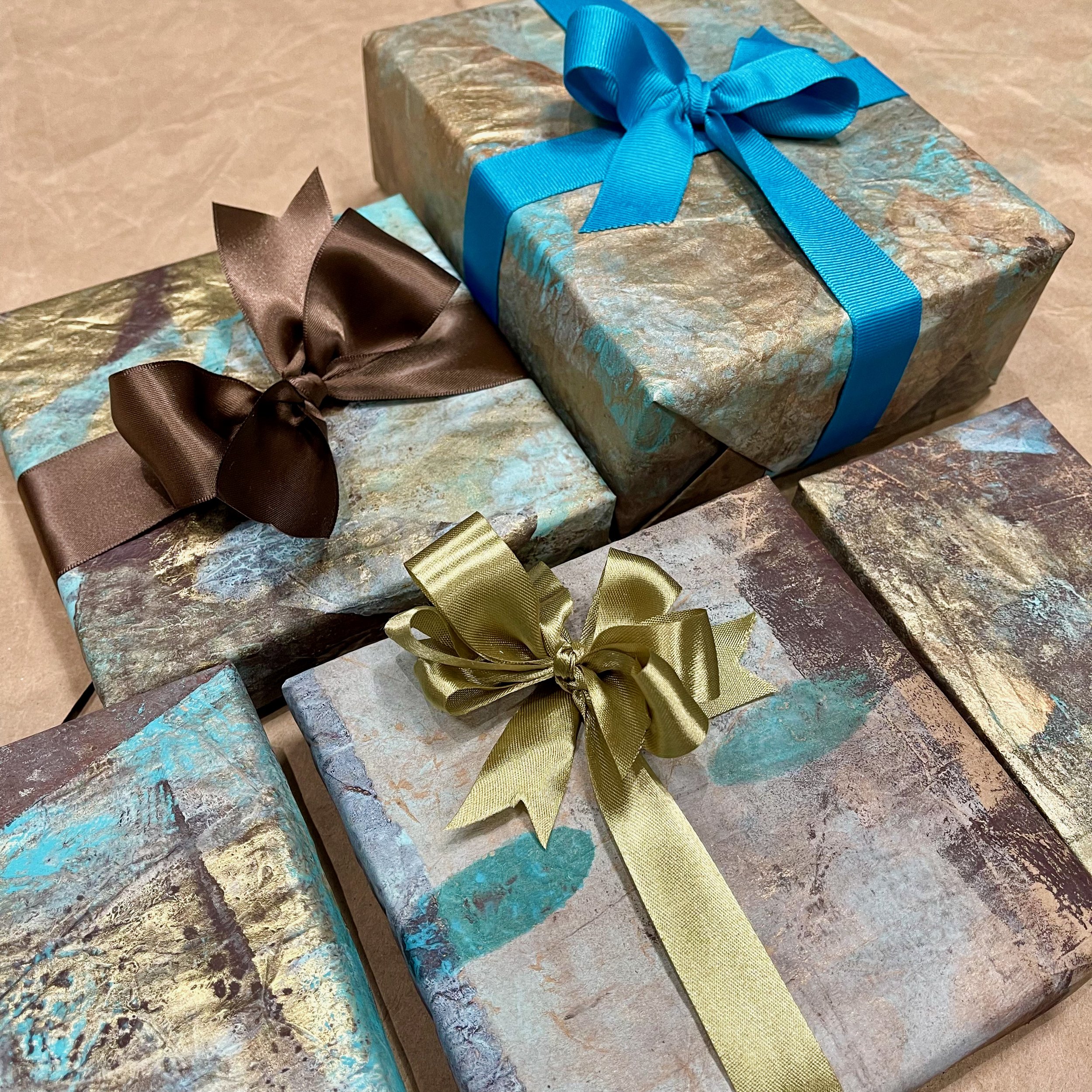 When you bought all your gifts online but forgot to buy wrapping paper -  Upcycled Wrapping Paper — paige grose design