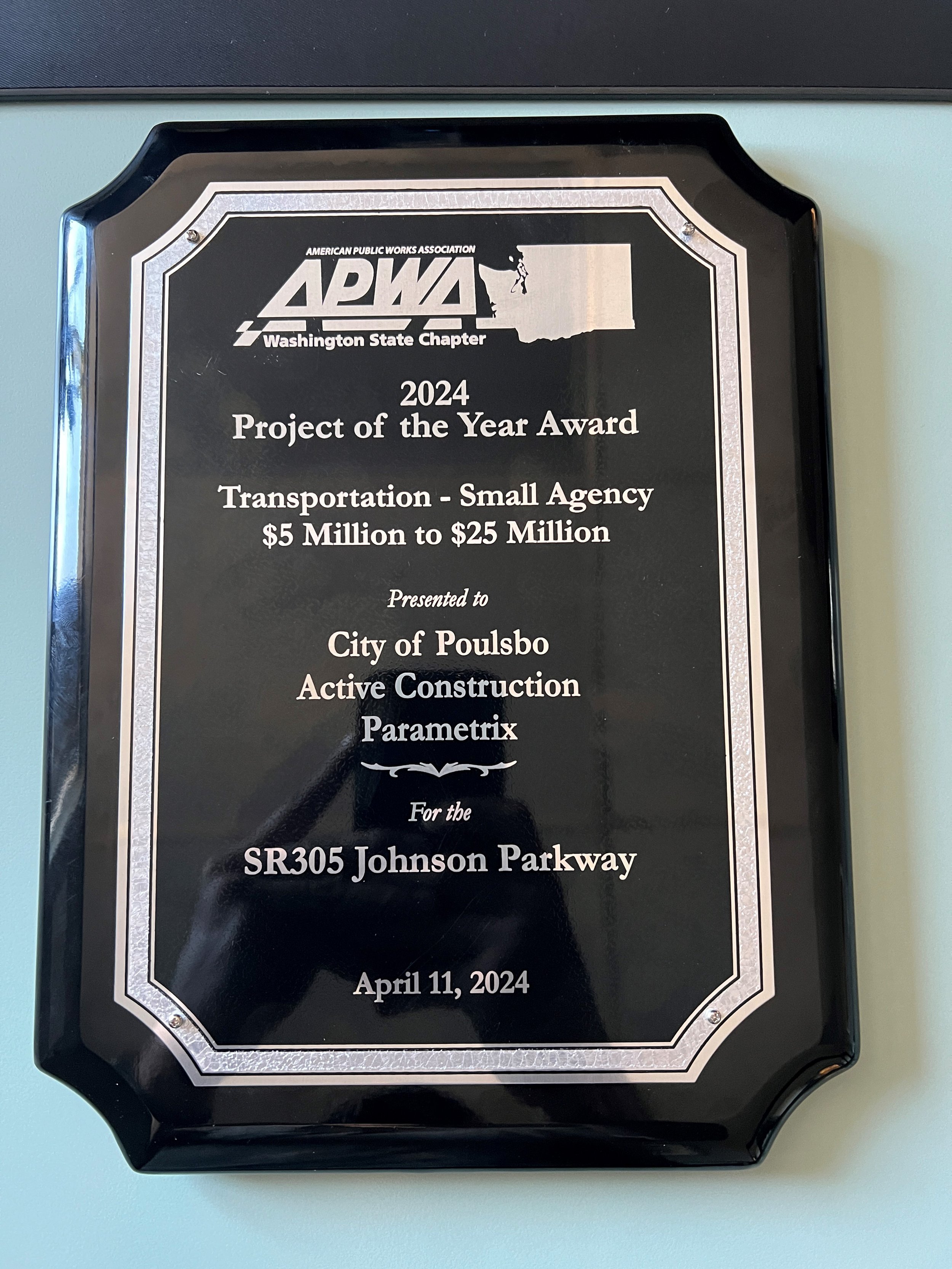 2024 - PROJECT OF THE YEAR AWARD