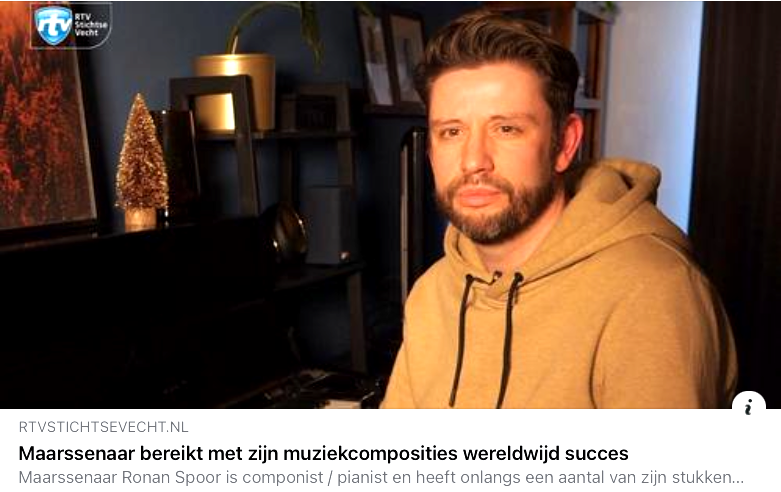 Ronan Spoor verdient zijn brood met het maken van ambient, dromerige piano muziek.