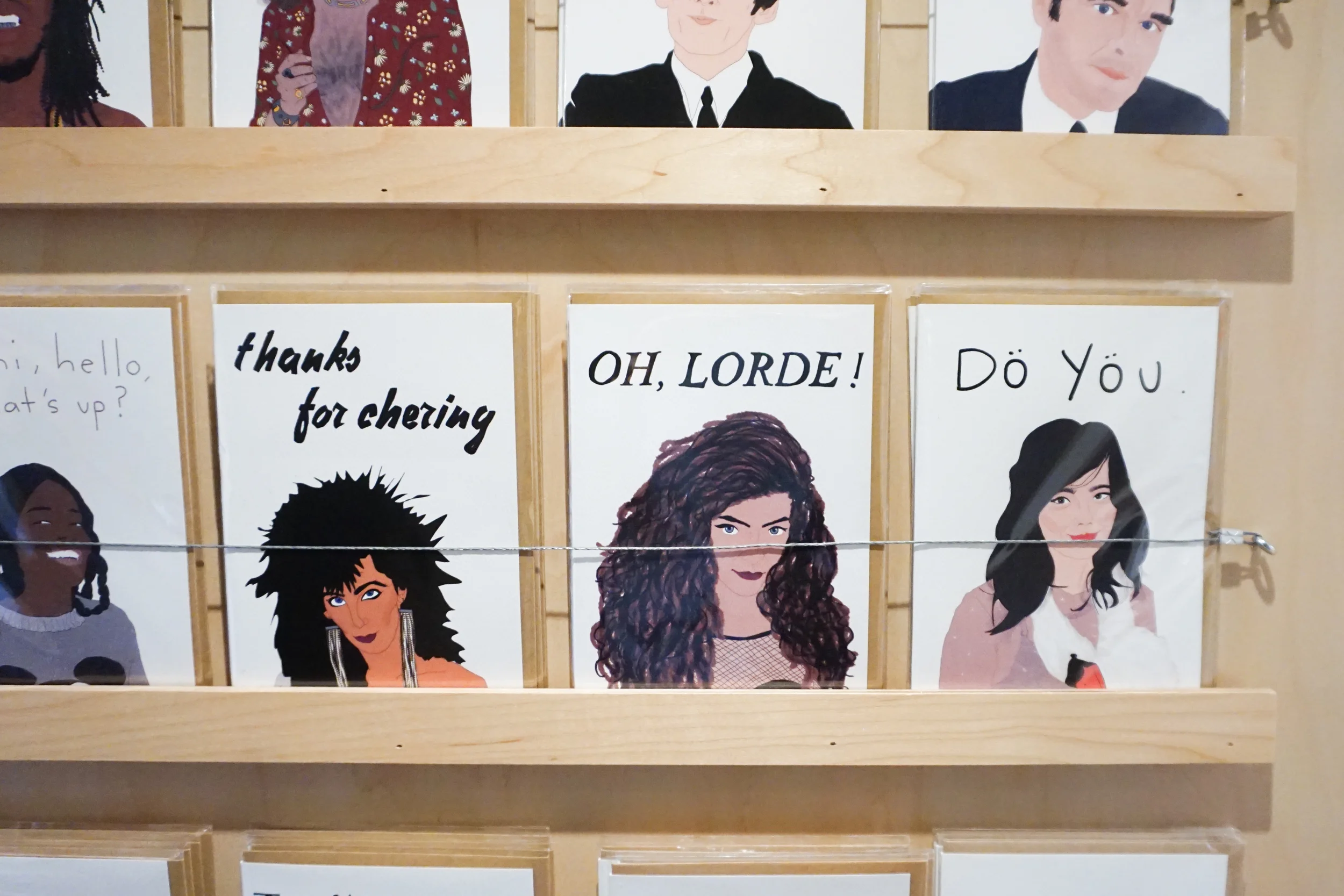 Found the hilarious Lorde card online, here .