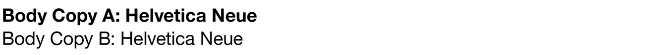 Secondary Typeface