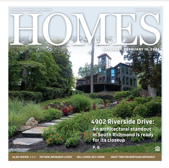 Recently featured in @rtdnews 'Homes' publication, 4902 Riverside Drive, is part of this year's Richmond Garden Week, which starts on April 20th. 

This Riverside Drive masterpiece, originally designed by Dave Johannas and Lee Wienckowski, began its 