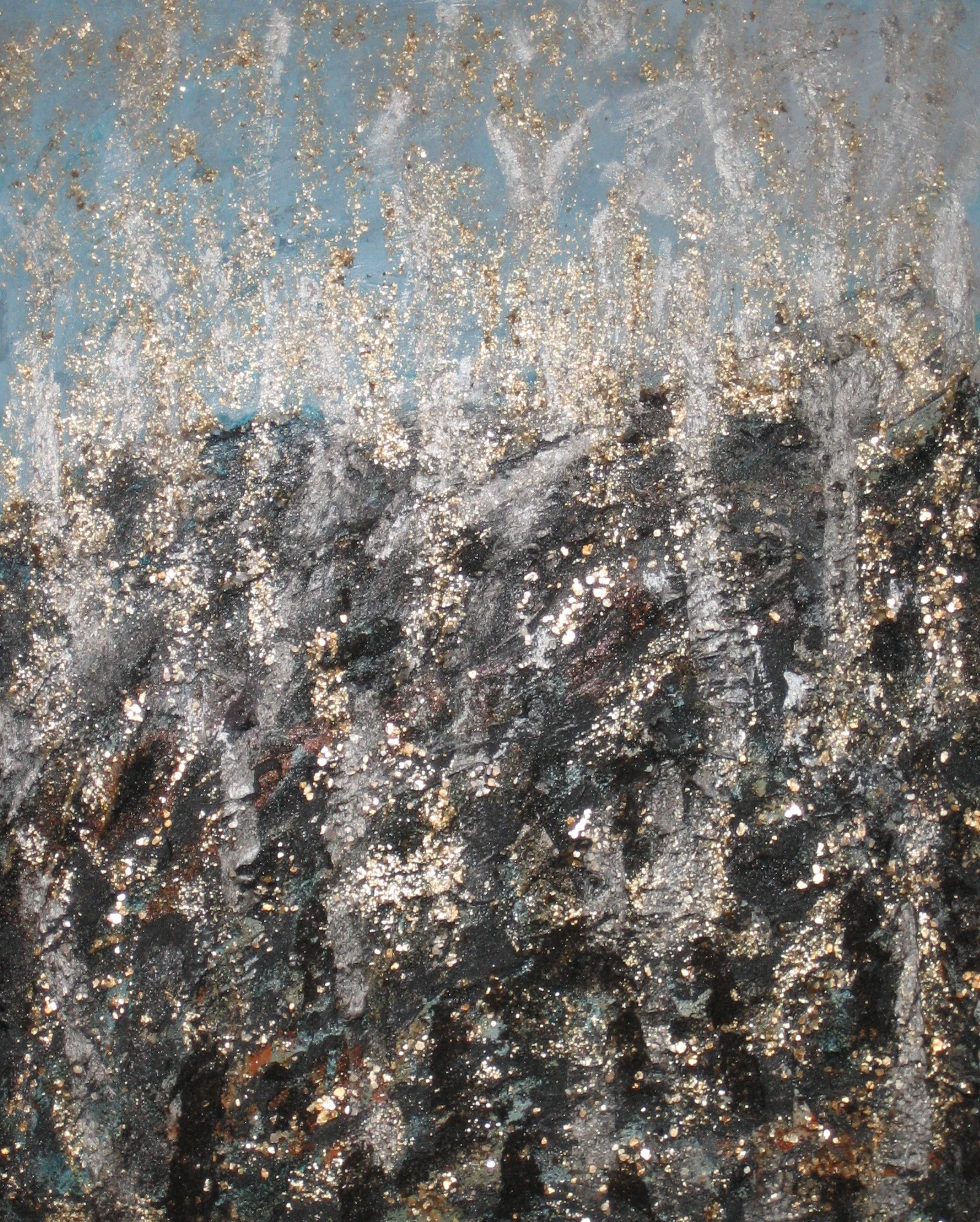 Earthscape five acrylic on wood panel 16in x 20in