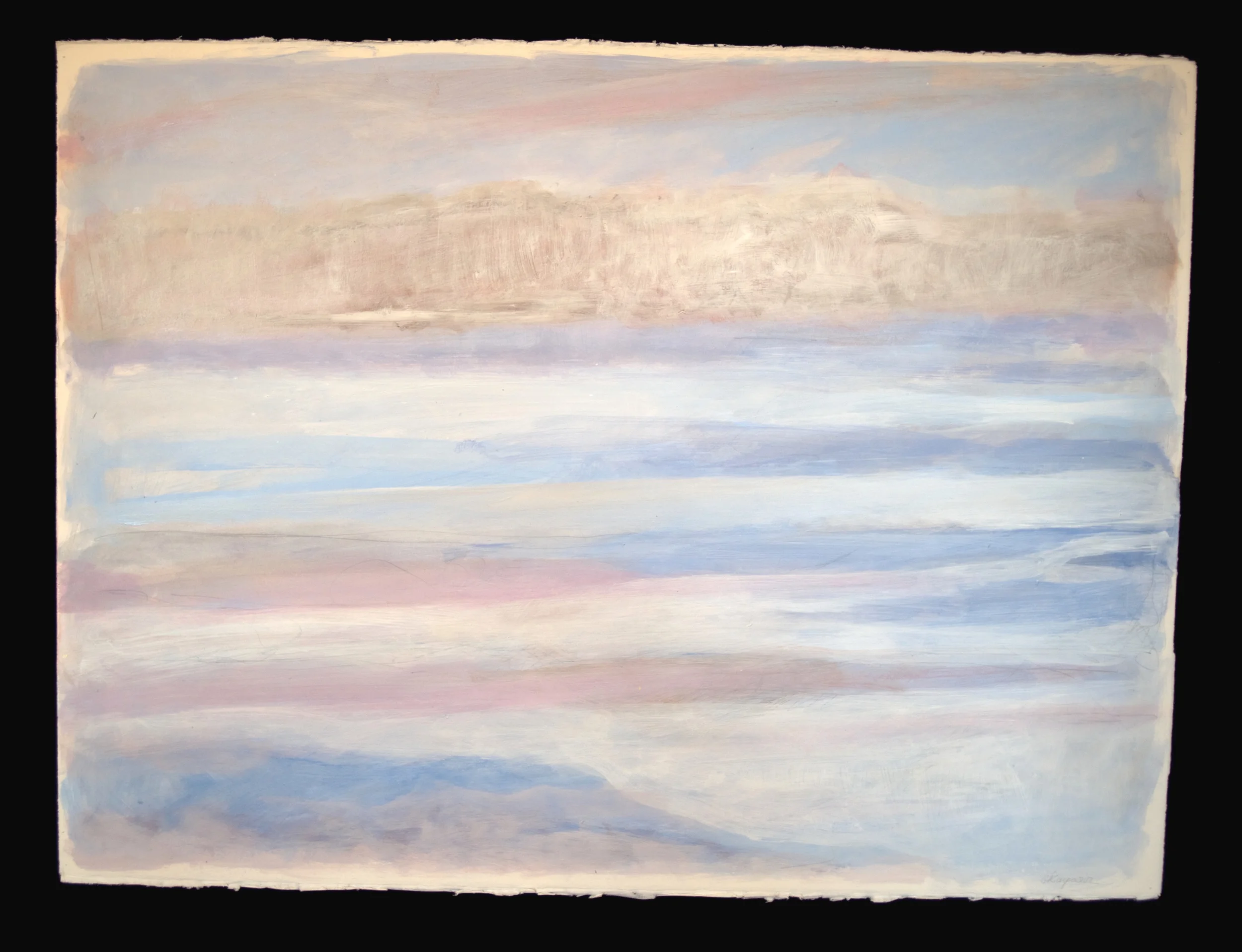 Horizons #9 acrylic on paper 22in x 30in