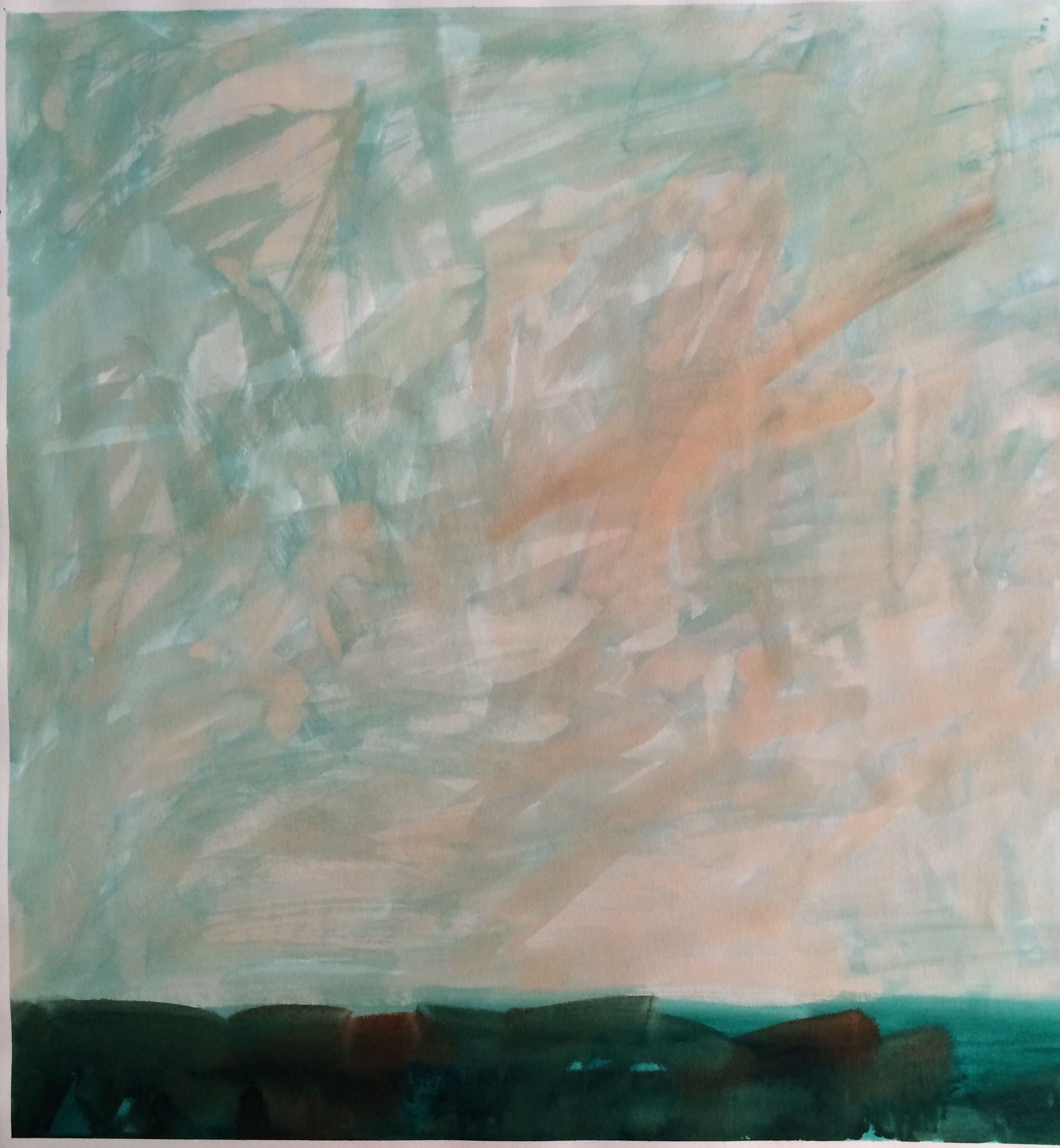 Green ink on paper 22in x 22in