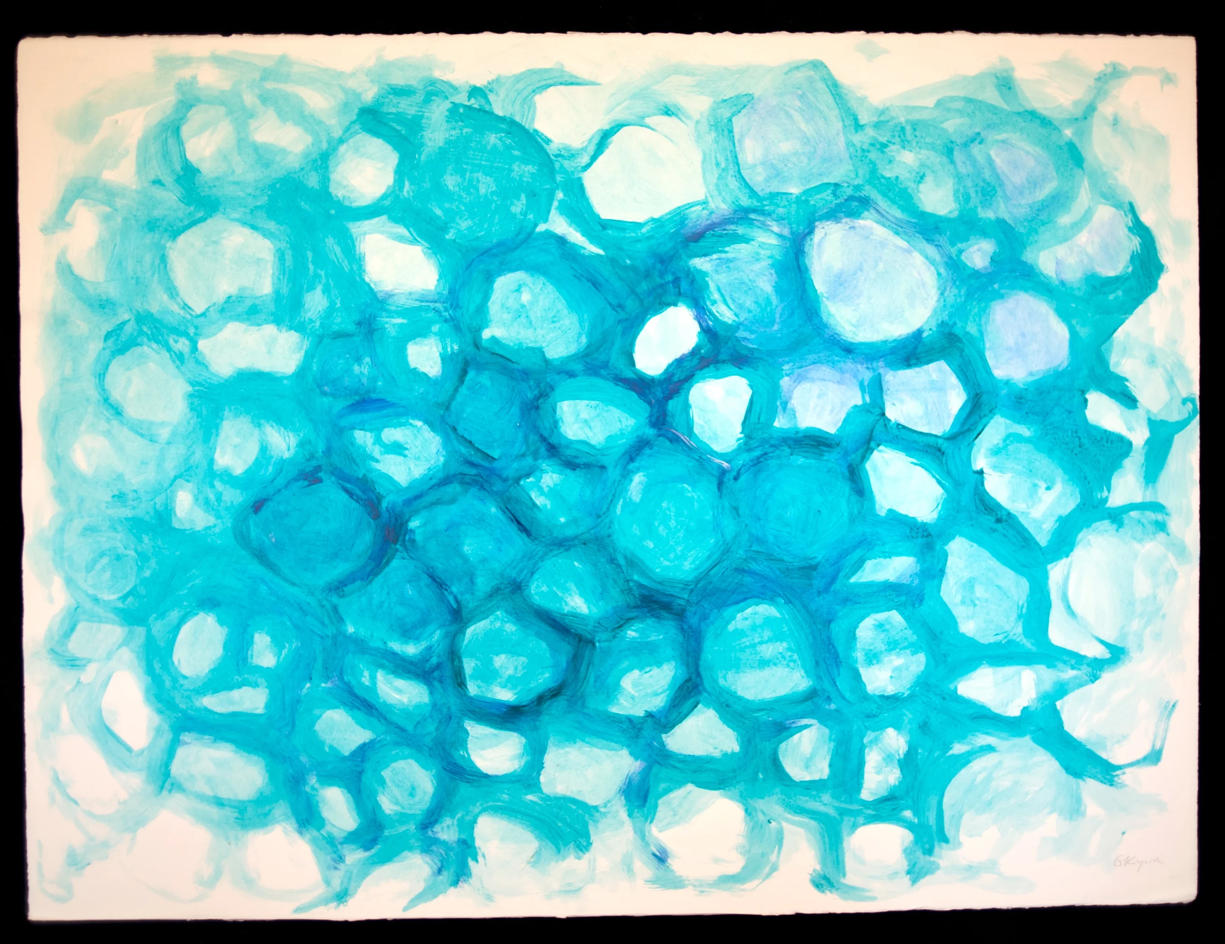 Mandala #14 acrylic on paper 22in x 30in