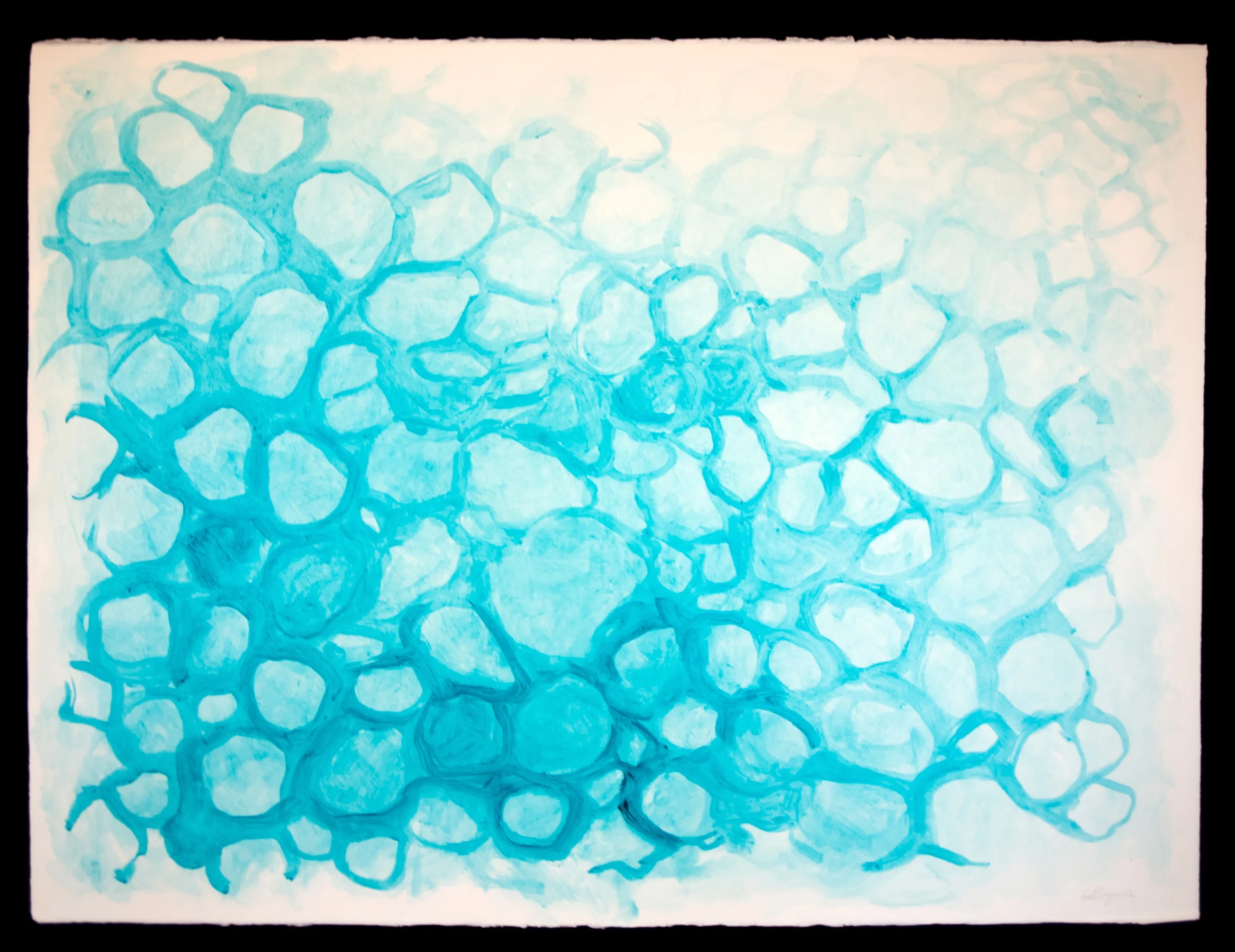Mandala #13 acrylic on paper 22in x 30in