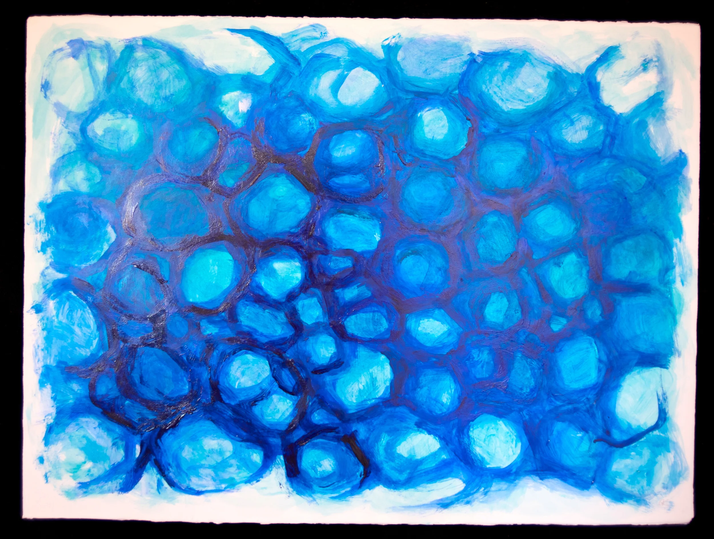 Mandala #15 acrylic on paper 22in x 30in