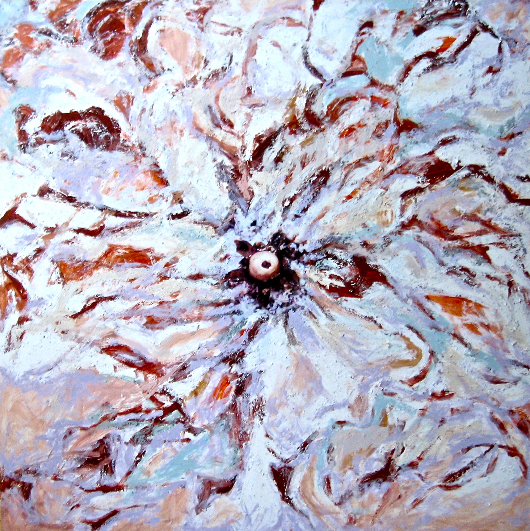 Metamorphosis of the Seed mixed media on wood panel 48in x 48in