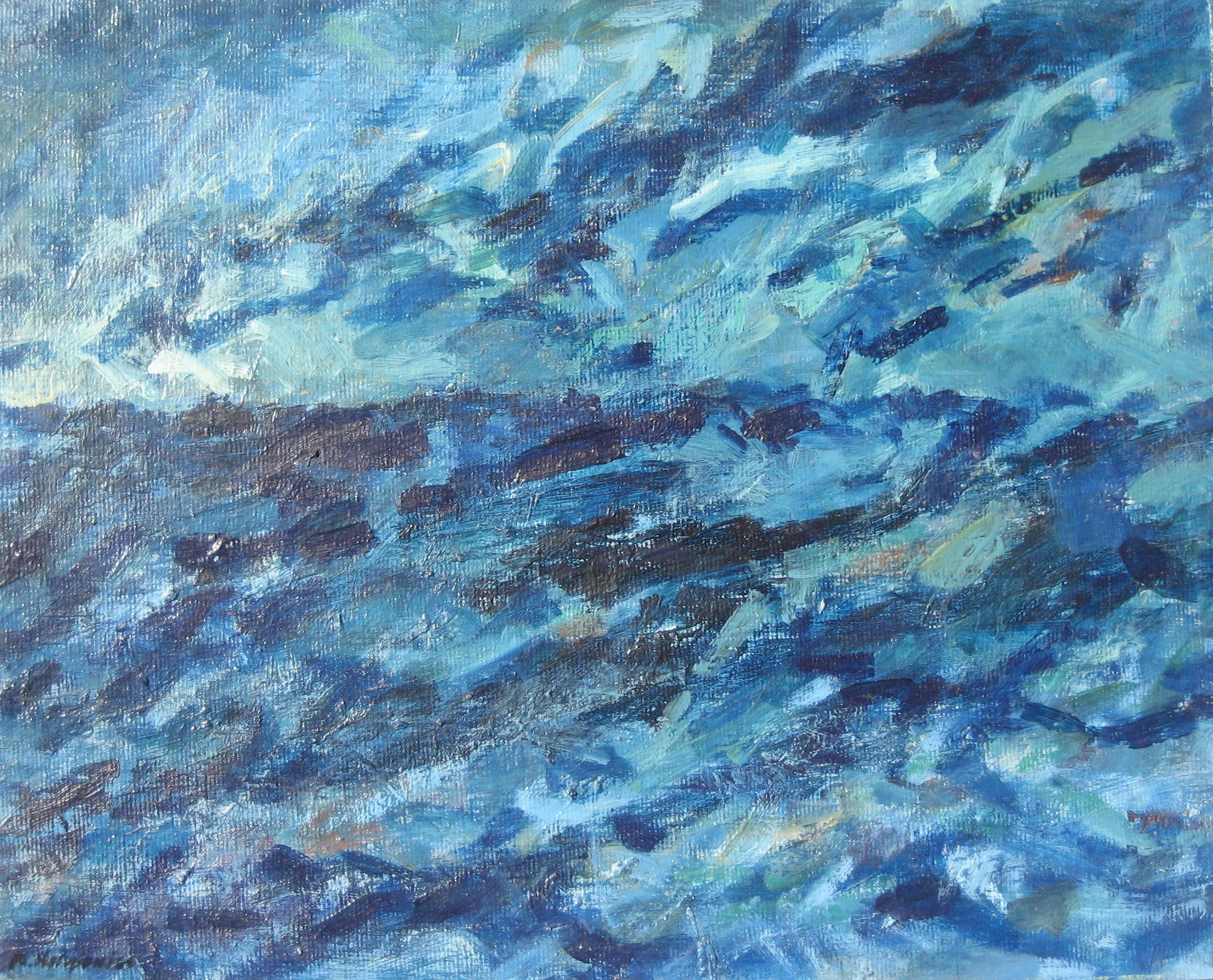 Seascape #6 oil on canvas 18in x 24in