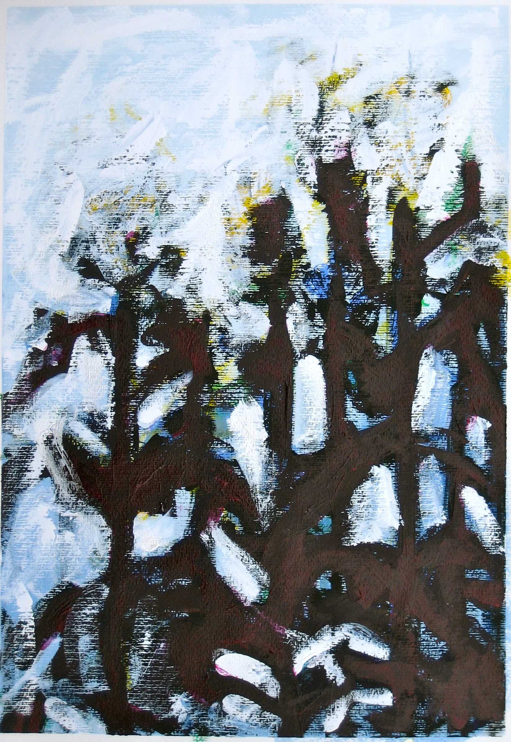 Transformation of Archetypal Plant acrylic on paper 18in x 24in