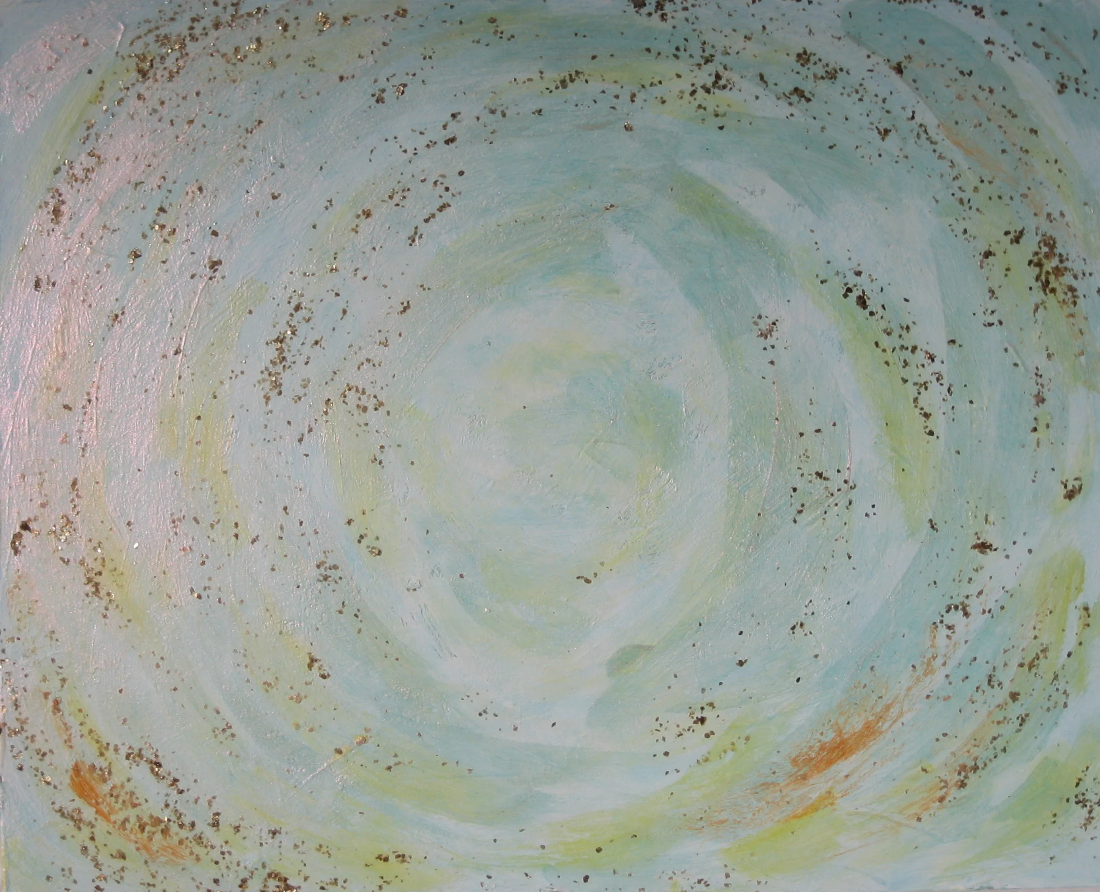 Transformation of Archetypal Plant - crown acrylic on wood panel 10in x 12in