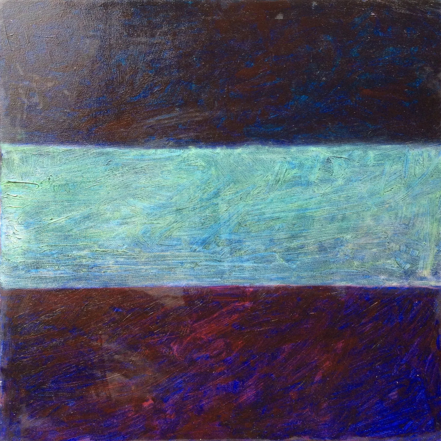 Above and Below #2 oil on canvas 14in x 14in
