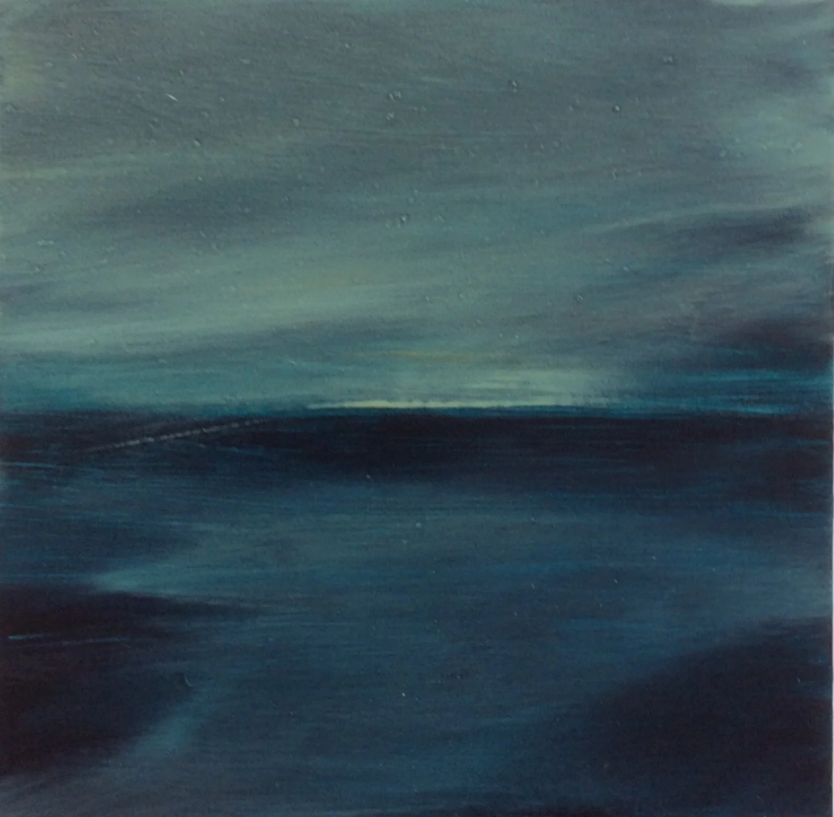 Transcending Blue # XII oil on wooden board 8"x 8" sold