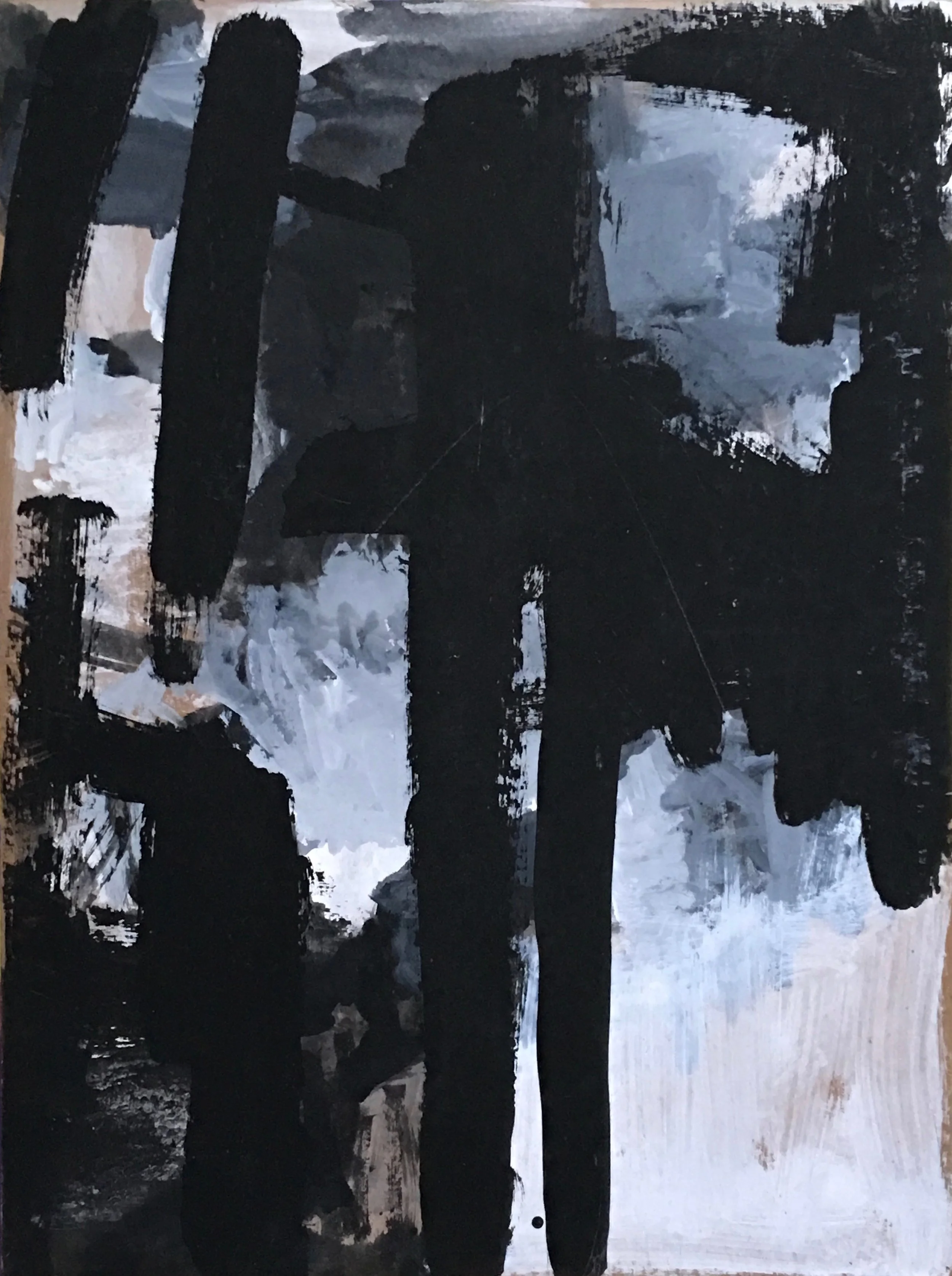In- Between VI guache on paper 28in x 24in