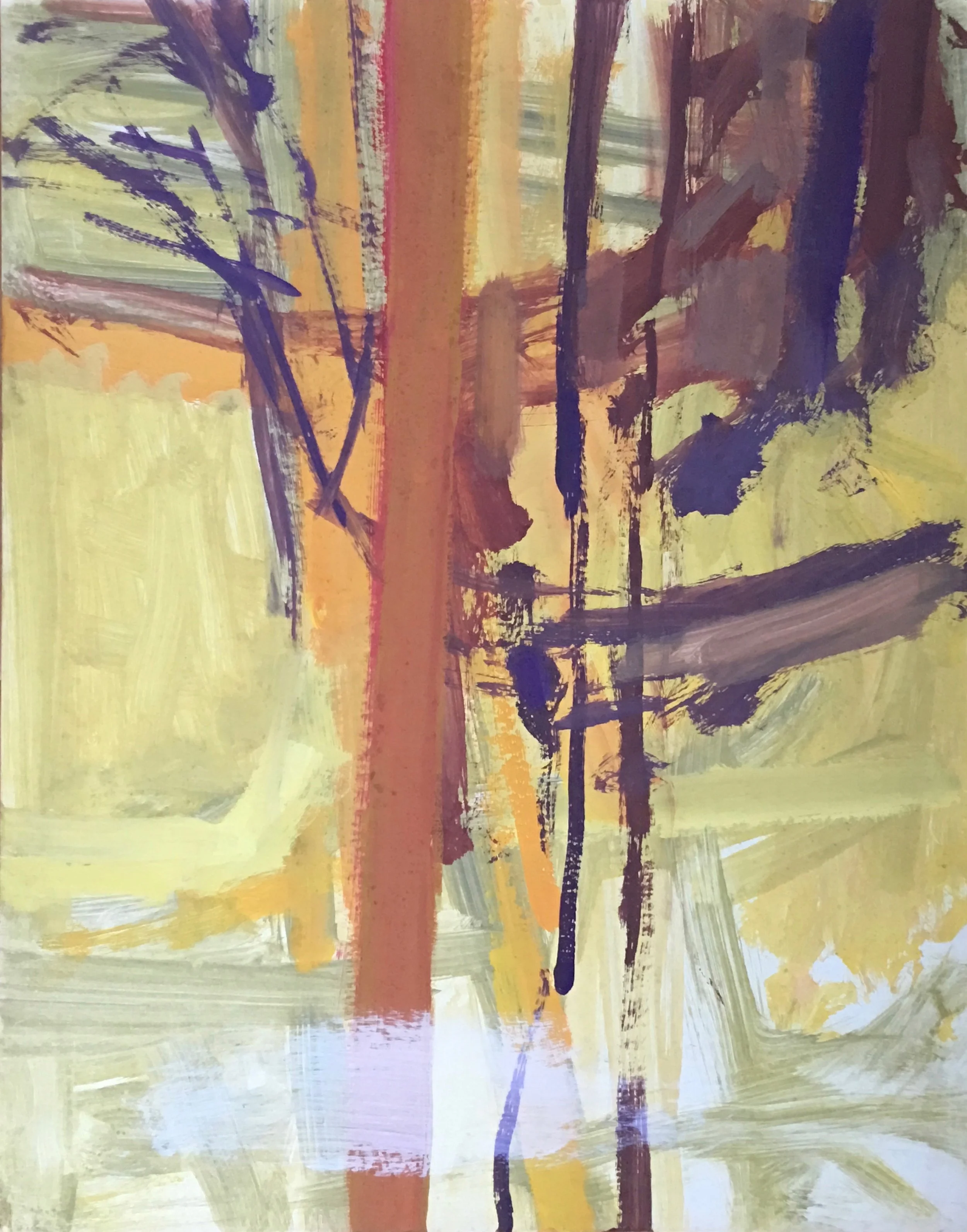 In- Between guache on paper 28"x 22"