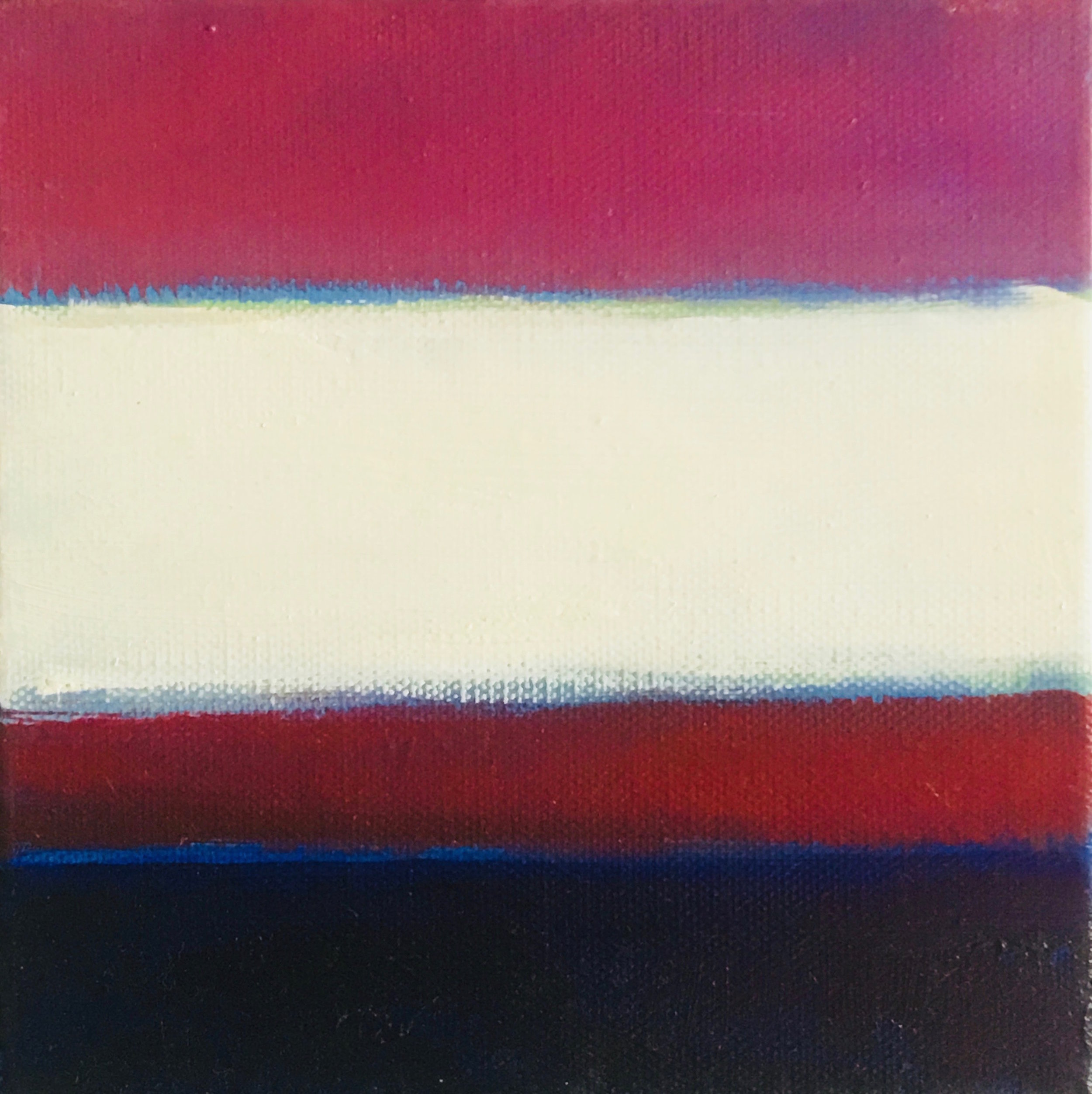 Open Horizontal XVII oil on canvas 6” x 6” ( 15.2 x 15.2 cm ) 2017