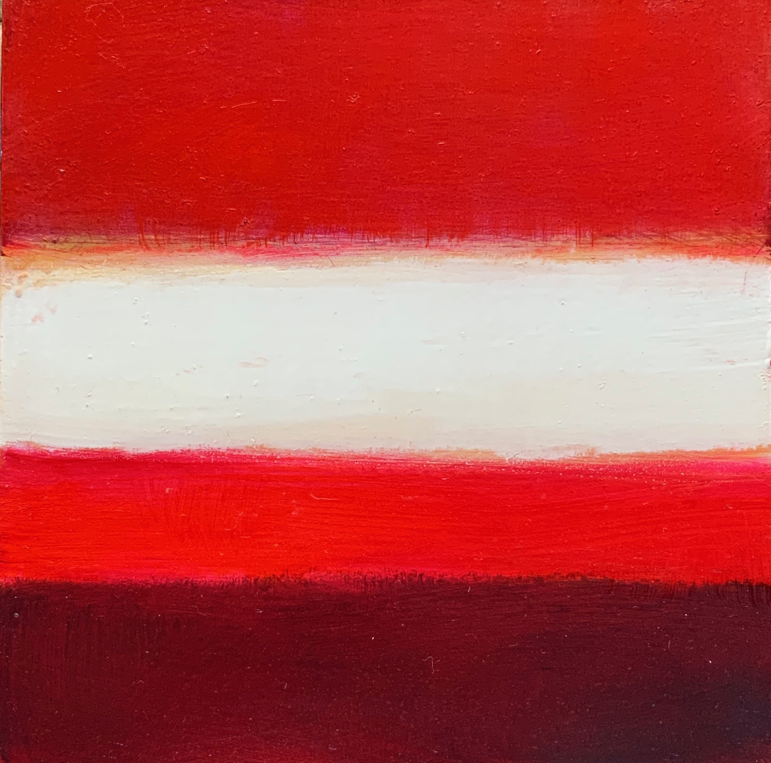 Open Horizontal XXII oil on wood panel 6” x 6” ( 15.2 x 15.2 cm ) 2018