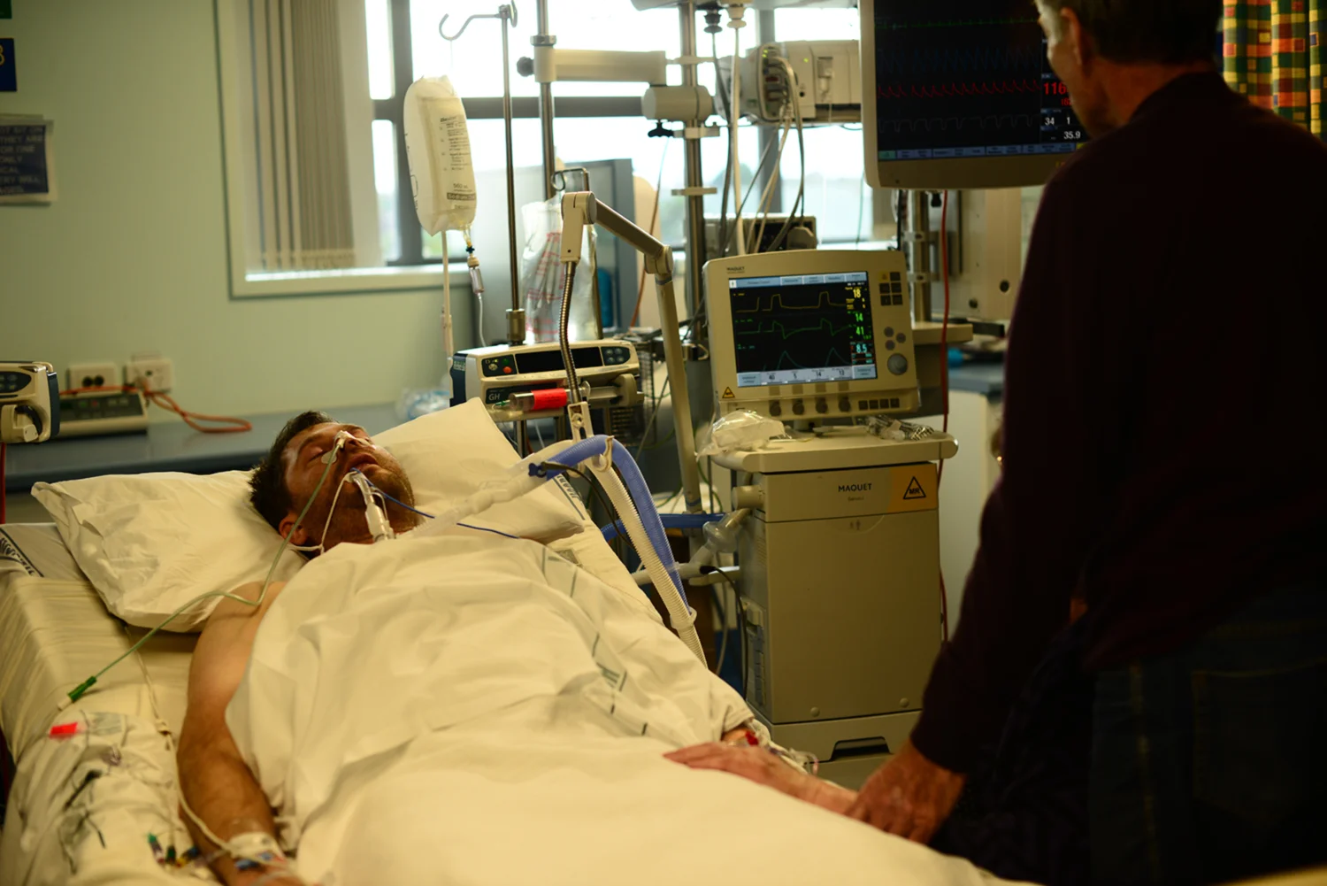 Matt on life support at Invercargill hospital.