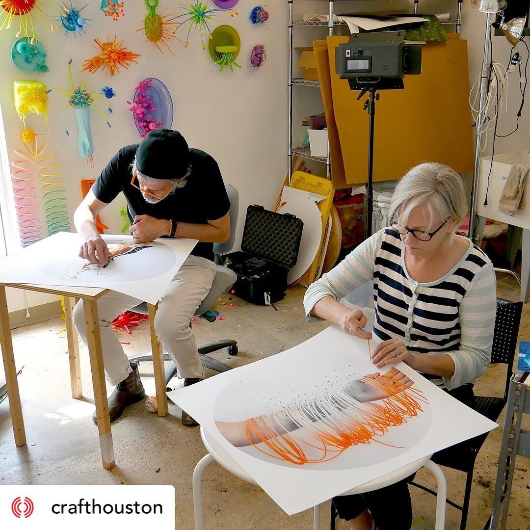 Posted @withregram &bull; @crafthouston **Studio Sessions with Hillerbrand + Magsamen on May 20th, 6 &ndash; 7 PM**⁠
⁠
Join HCCC Curatorial Fellow Maria-Elisa Heg on Facebook Live to explore the studio of current residents Hillerbrand + Magsamen, the