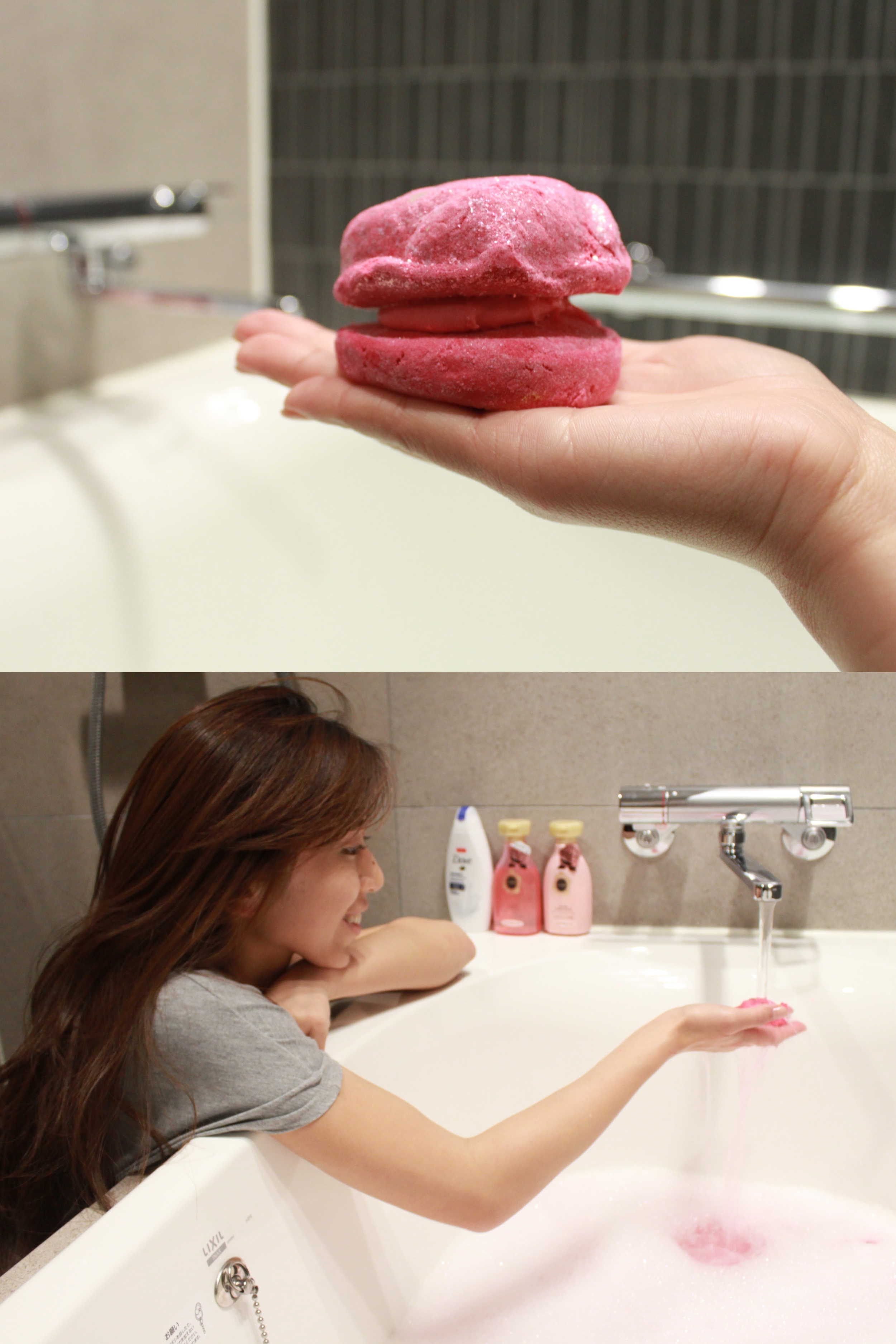 Rose Jam Bubbleroon : Pink bubble bath