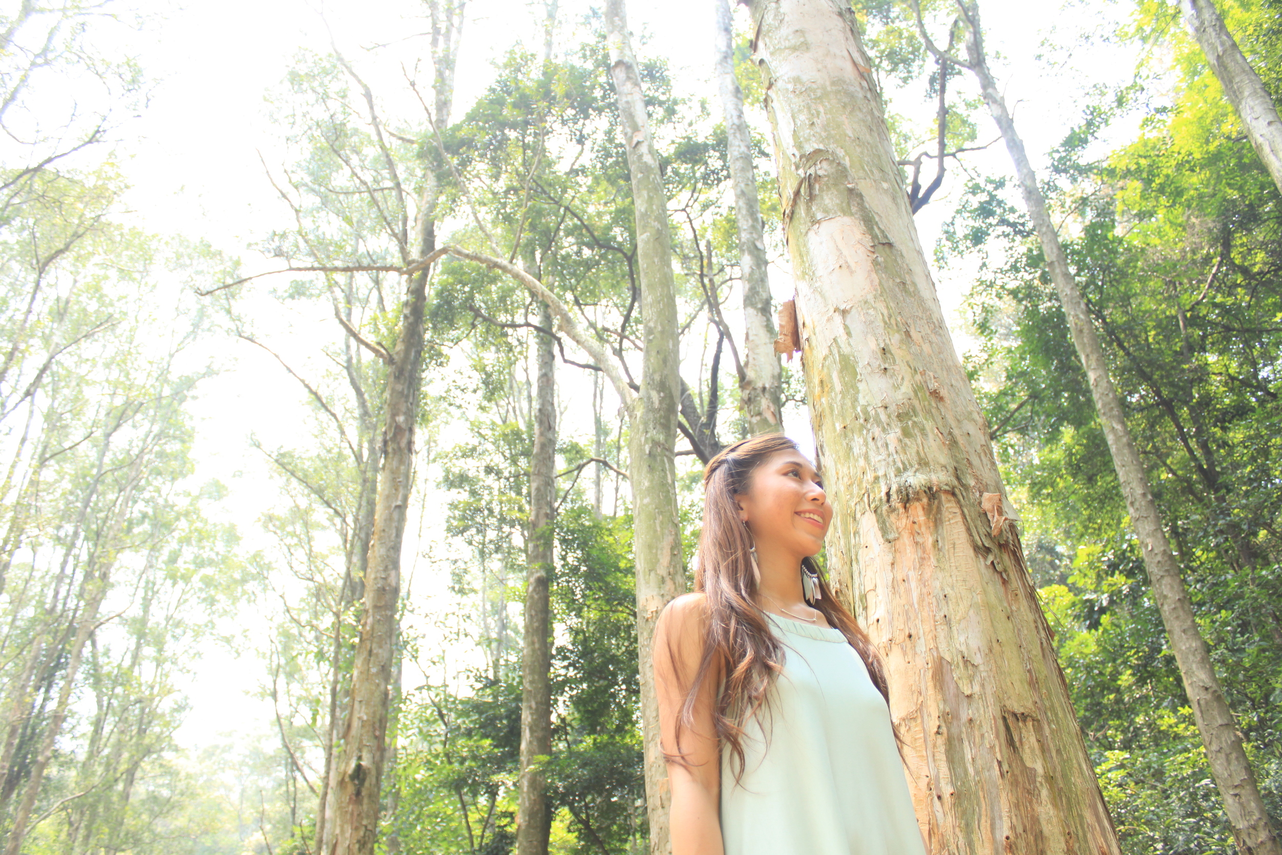 COS mint green halter dress / Zara sandals
