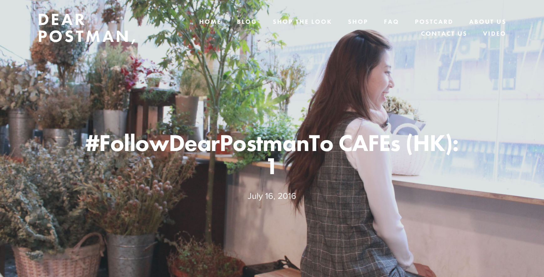 #FollowDearPostmanTo CAFEs (HK): 1