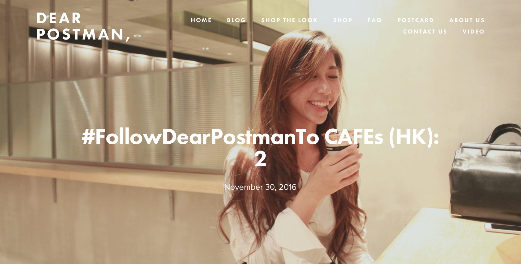 #FollowDearPostmanTo CAFEs (HK): 2