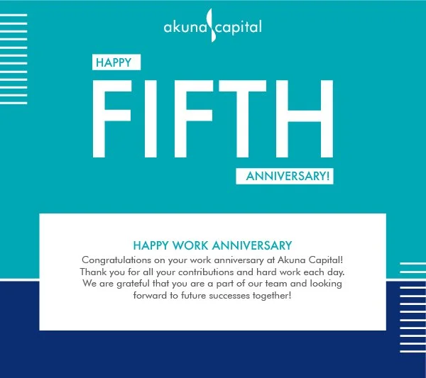 Work Anniversary, email