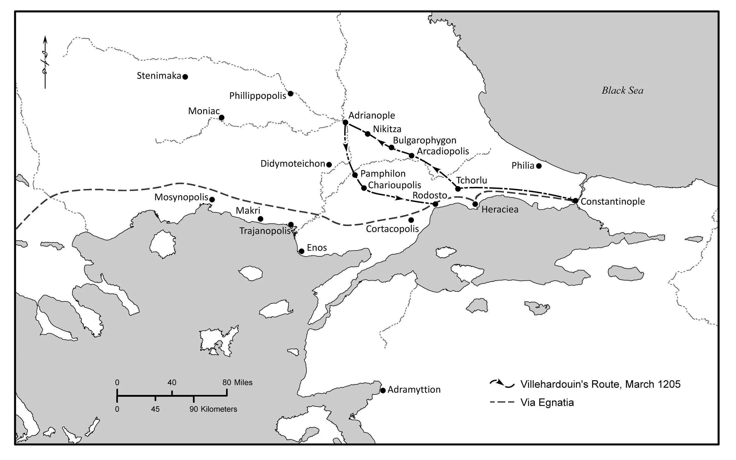 Map 6_Vilehardouin's March to and From Adrianople, April 1205 Final.jpg