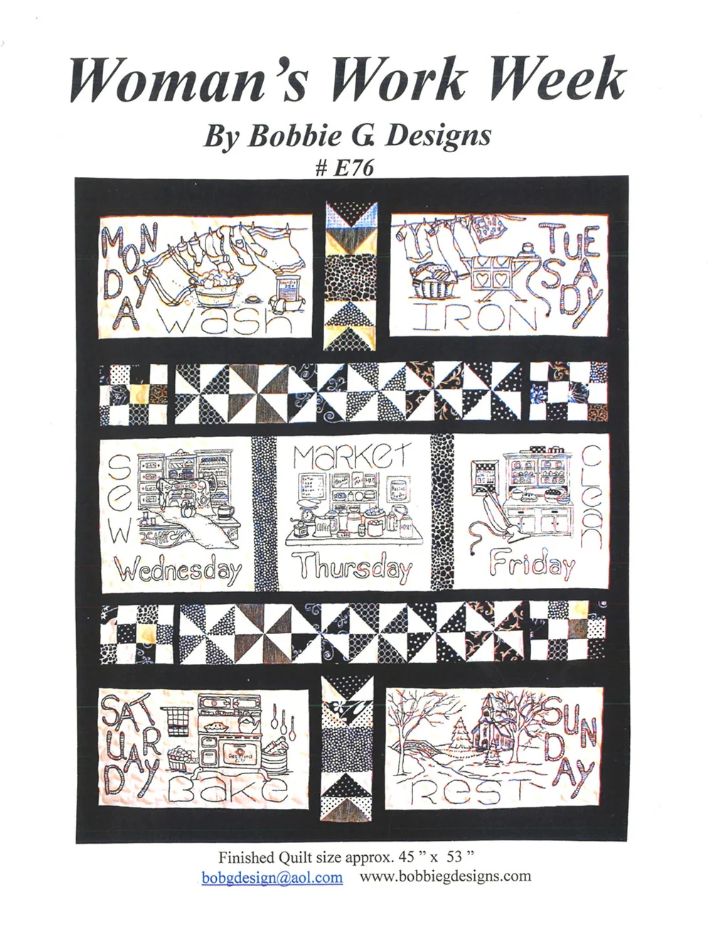 Women's Work Week Quilt — Oh Sew Retro