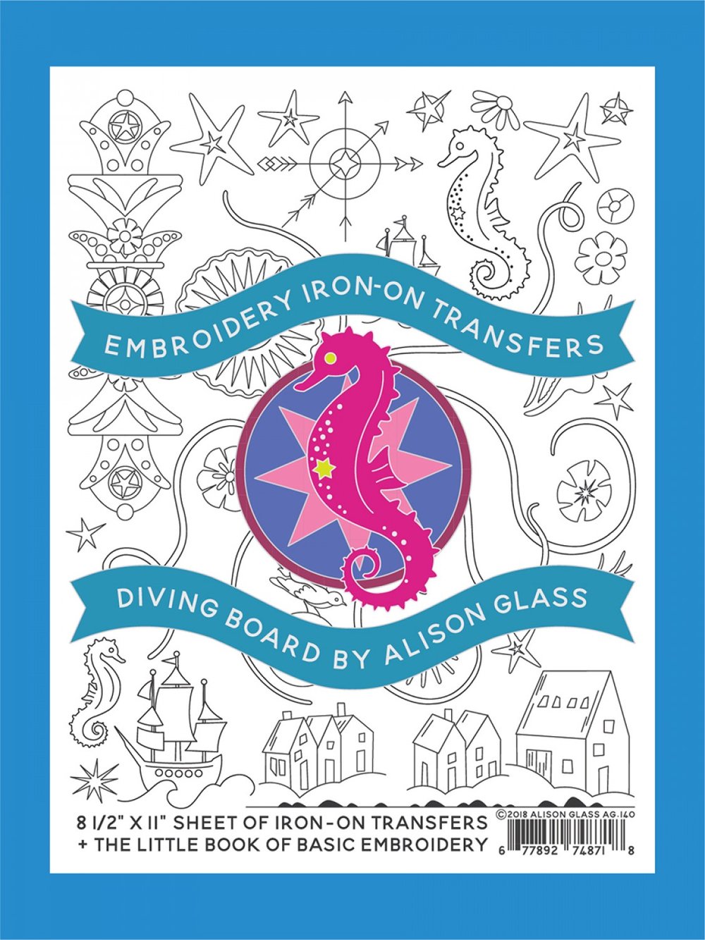 Embroidery Iron-On Transfers Diving Board — Oh Sew Retro