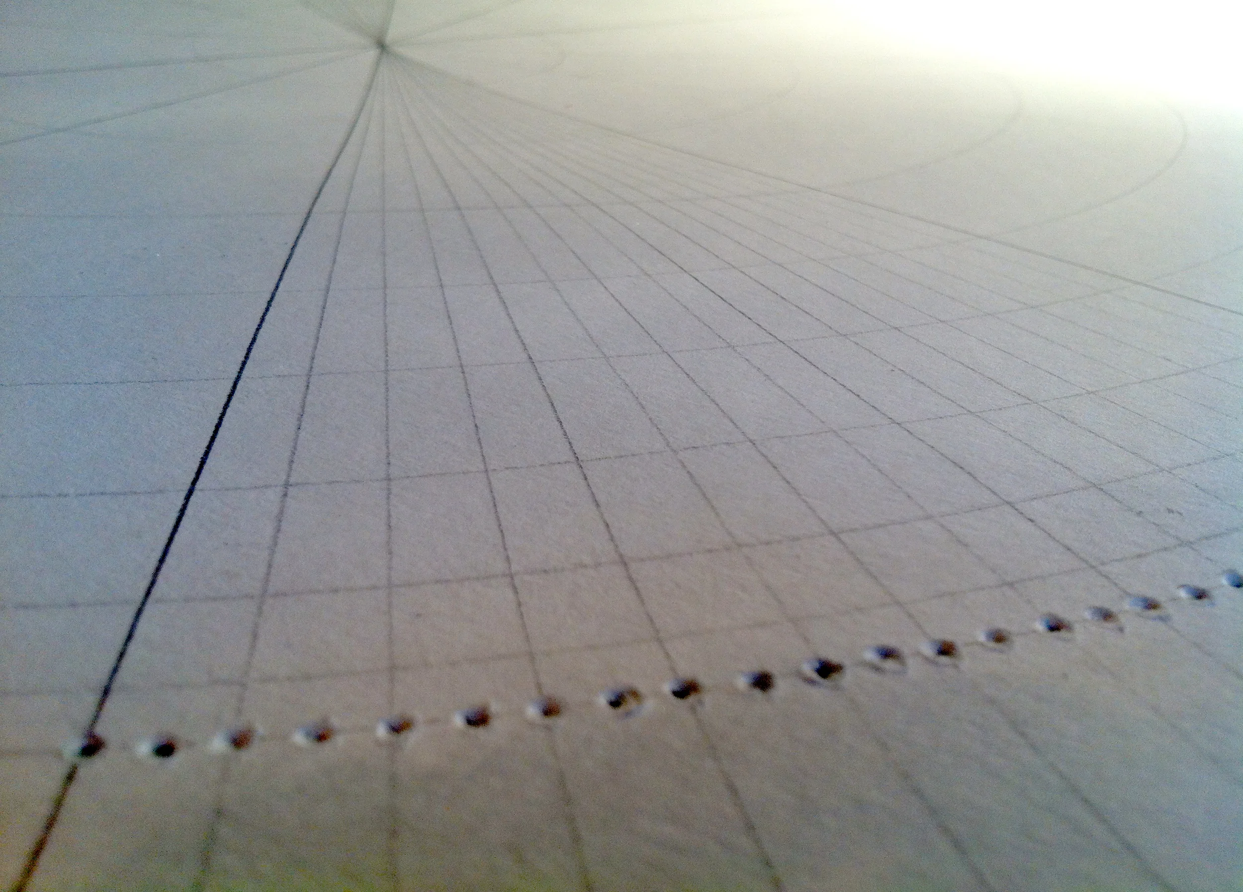 The beginning of a framework for a 2D relief piece, born out of 'play'.