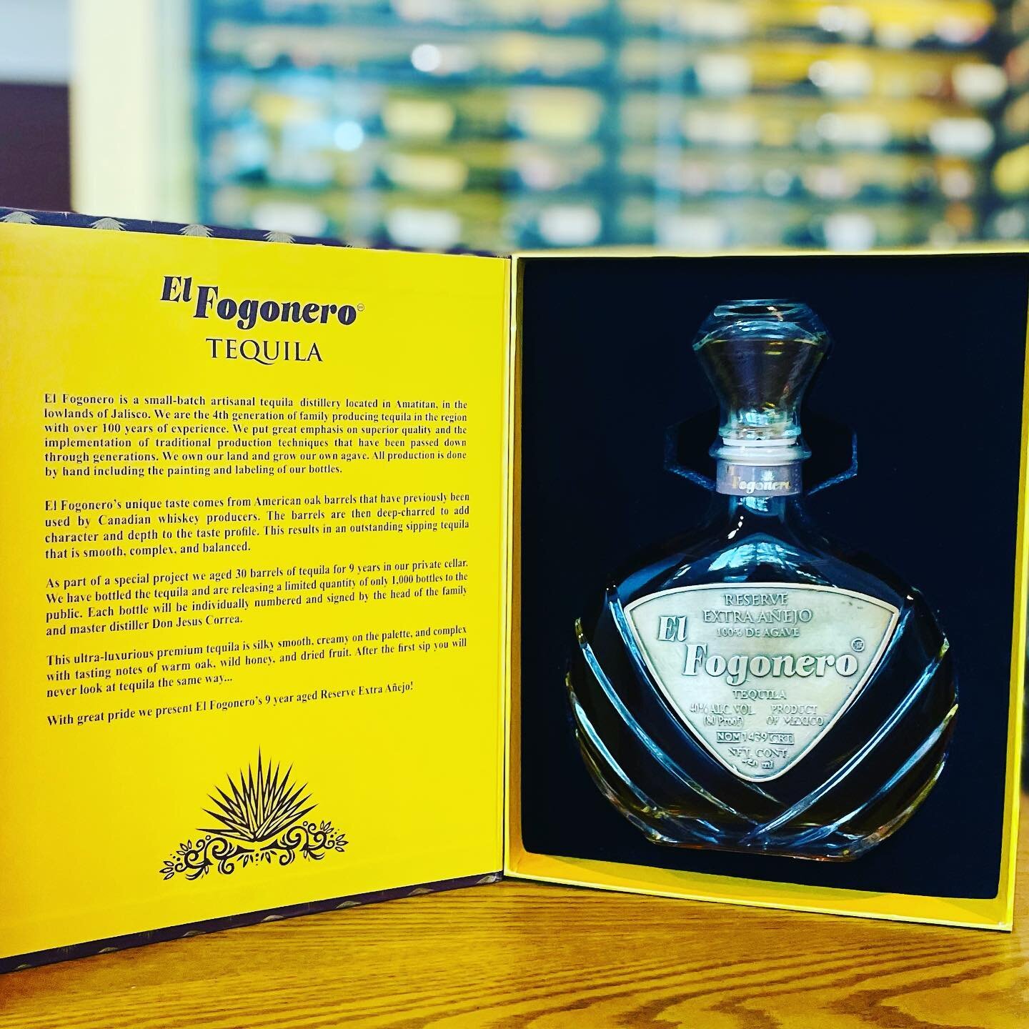 El Fogonero Tequila&rsquo;s 9 year aged reserve extra-anejo is currently trending as the #1 tequila rated by consumers on Tequilamatchmaker.com ☝🏽🇲🇽 With only 1,000 bottles produced, this is a rare and elegant tequila perfect for the tequila afici