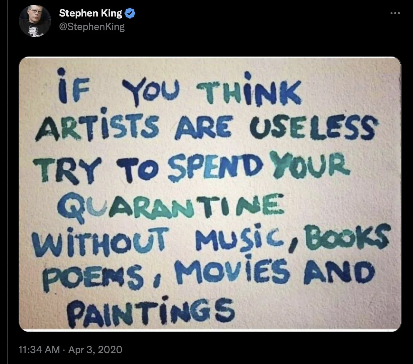 Inspired Quote by Stephen King