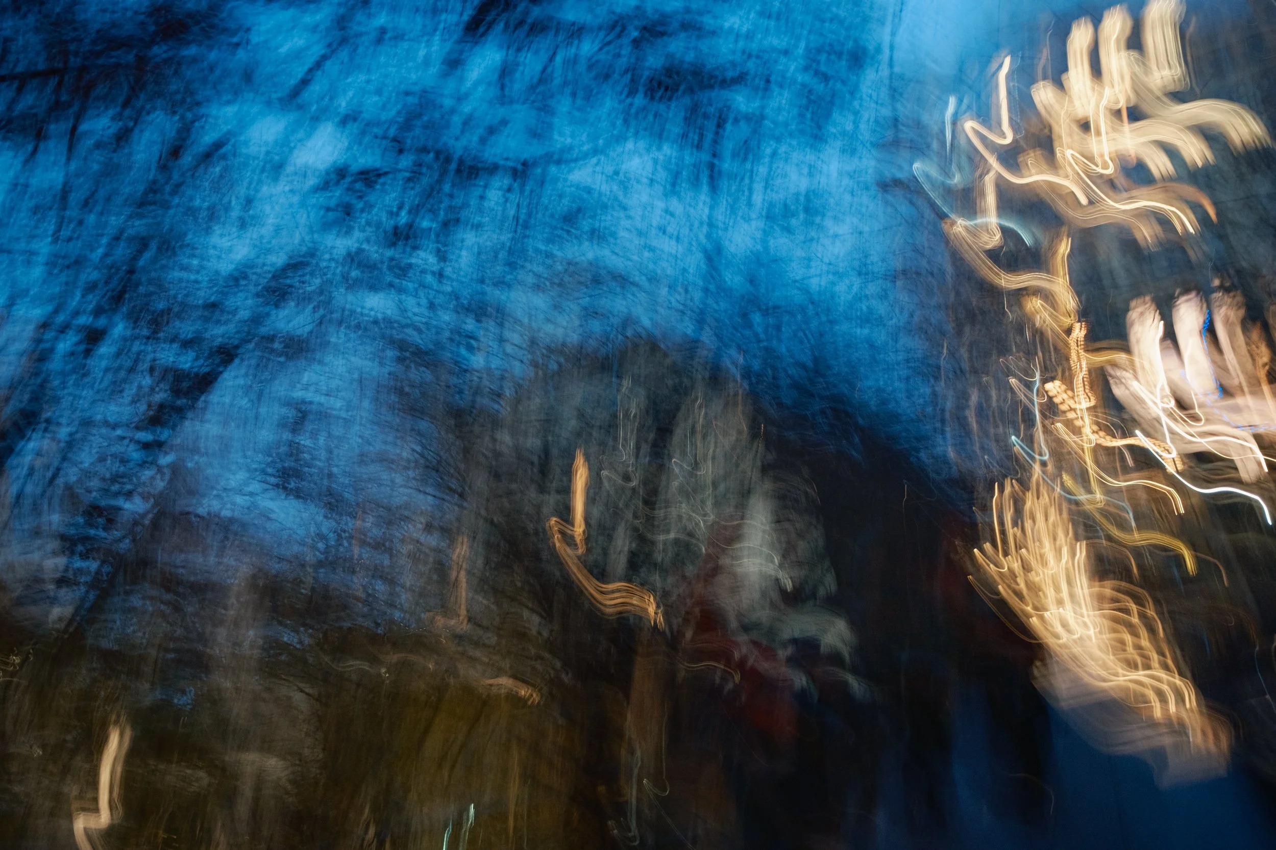 Urban Brush Strokes at Dusk