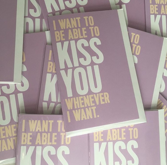 Breathless Paper Co. Kiss Card