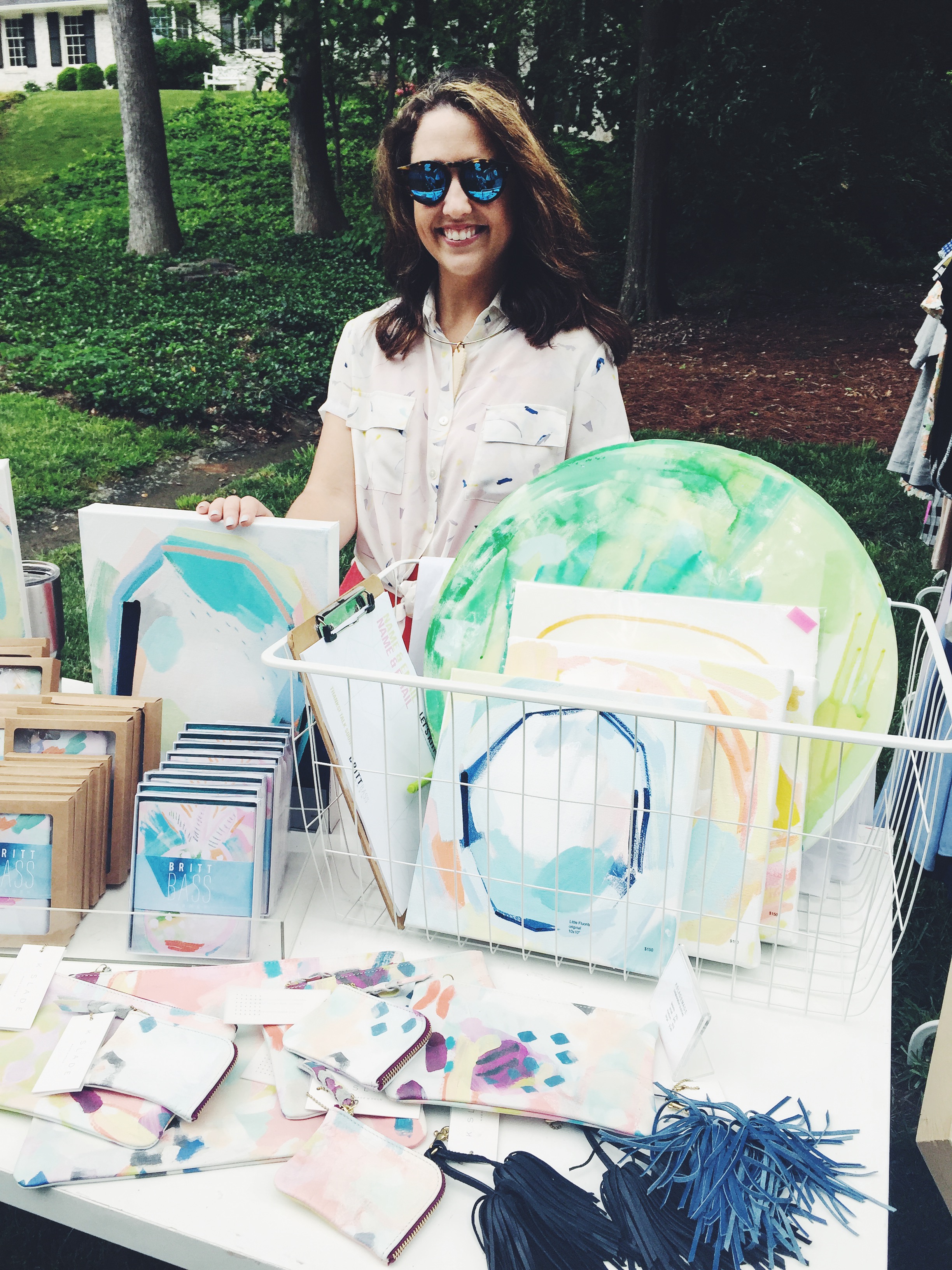 Britt Bass with Original Paintings and Gifts 